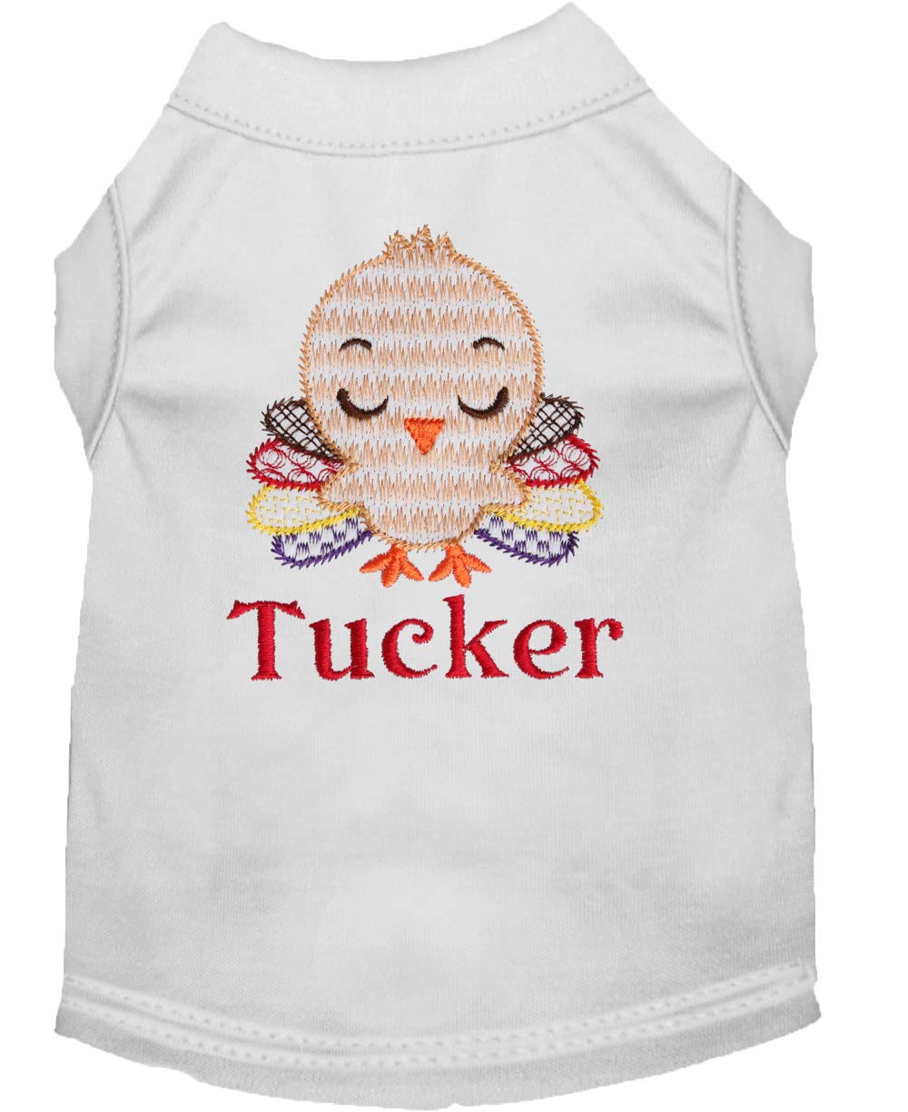 Personalized Thanksgiving Dog Shirt for Boys - Cute Turkey Print Dog Tee | Perfect for Thanksgiving Family Photos & Holiday Gatherings