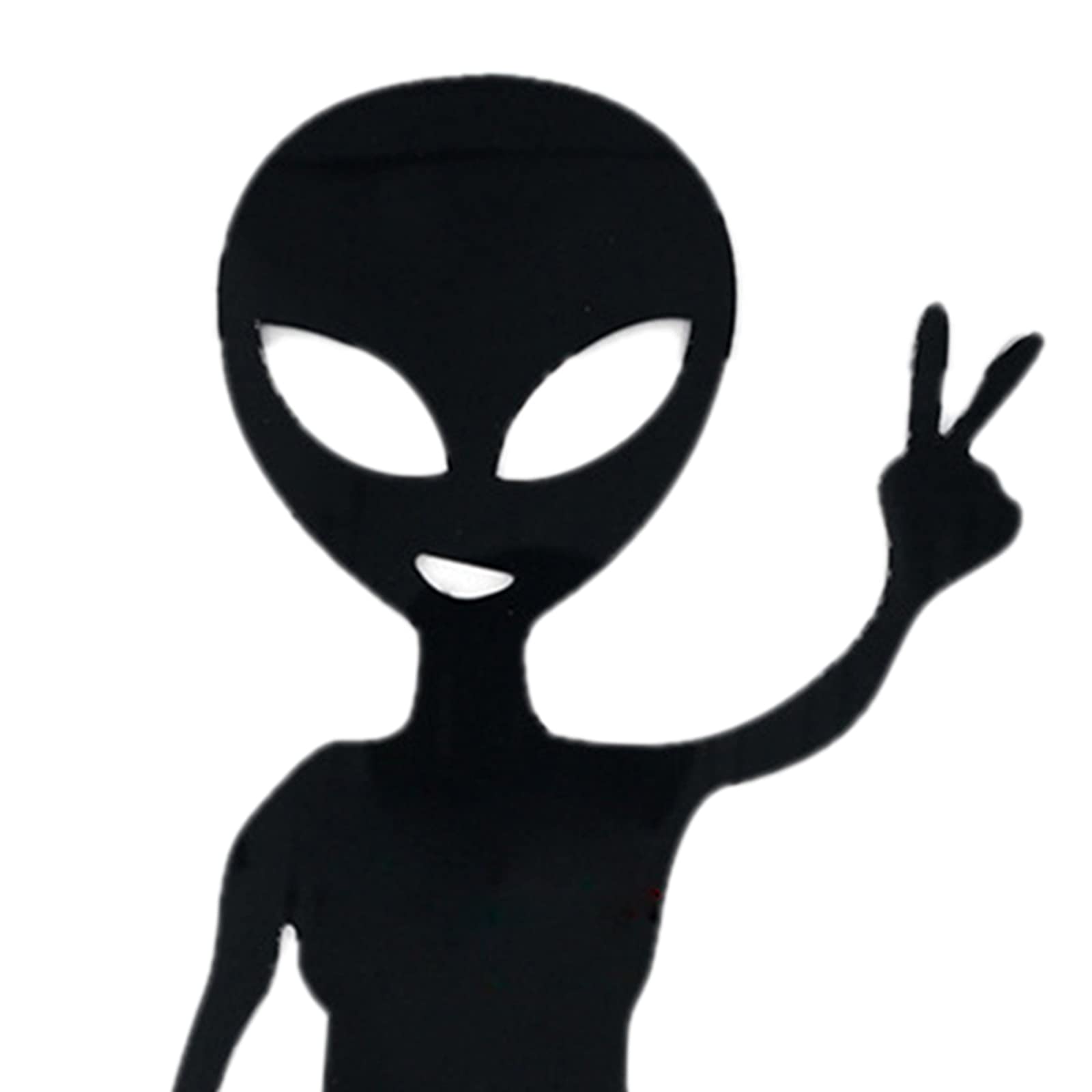 Funny Alien Garden Stake Statue - Cute Silhouette Decor for Home, Yard & Outdoor Spaces | Perfect for Halloween, Themed Gardens & Unique Outdoor Decorations