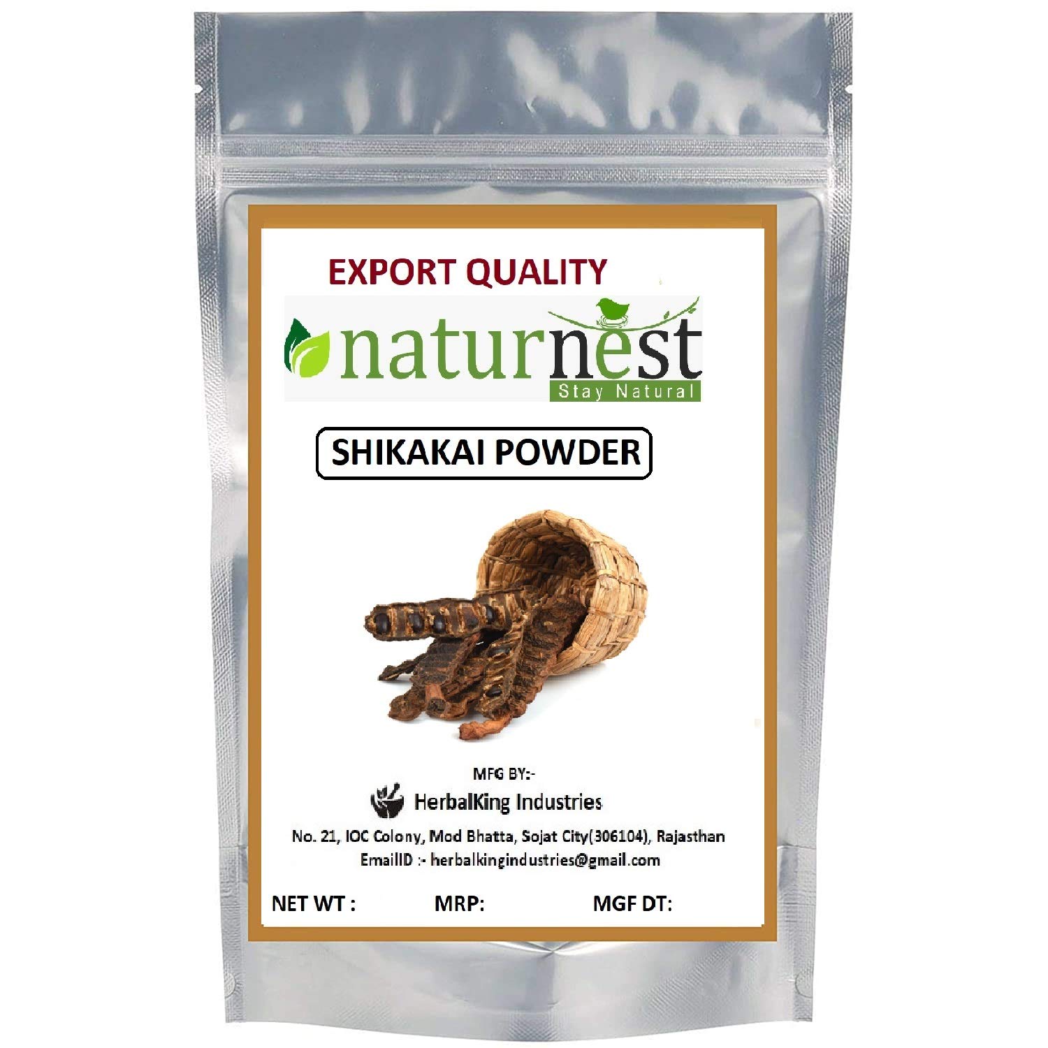 NATURENEST 100% Pure Natural Shikakai Powder for Hair Growth & Strength - 100gm | Ayurvedic Hair Treatment for Color Care, Dandruff & Scalp Health | Perfect for DIY Herbal Shampoo & Hair Masks