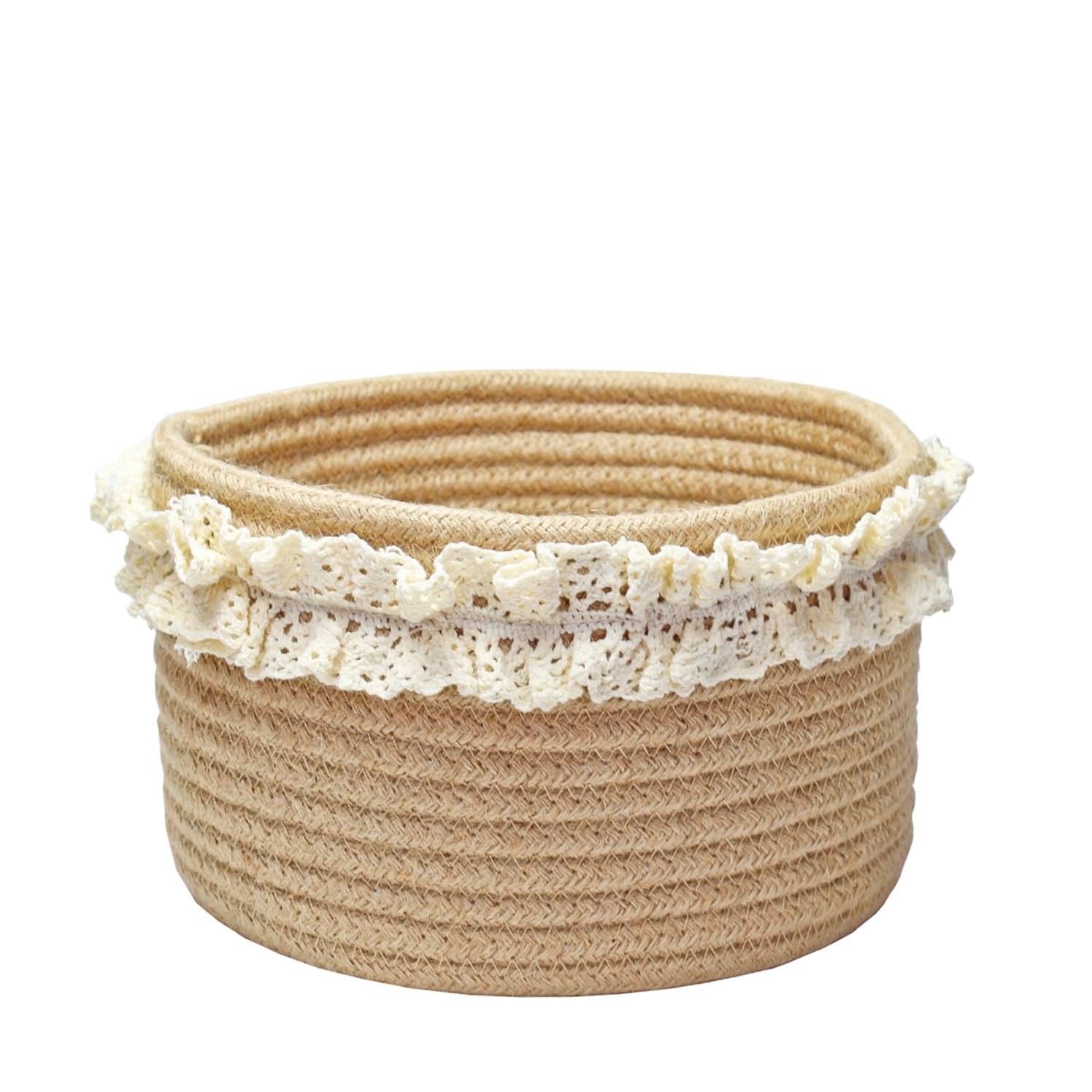 Cute Jute Rope Basket for Baby, Wedding & Home Decor - 8