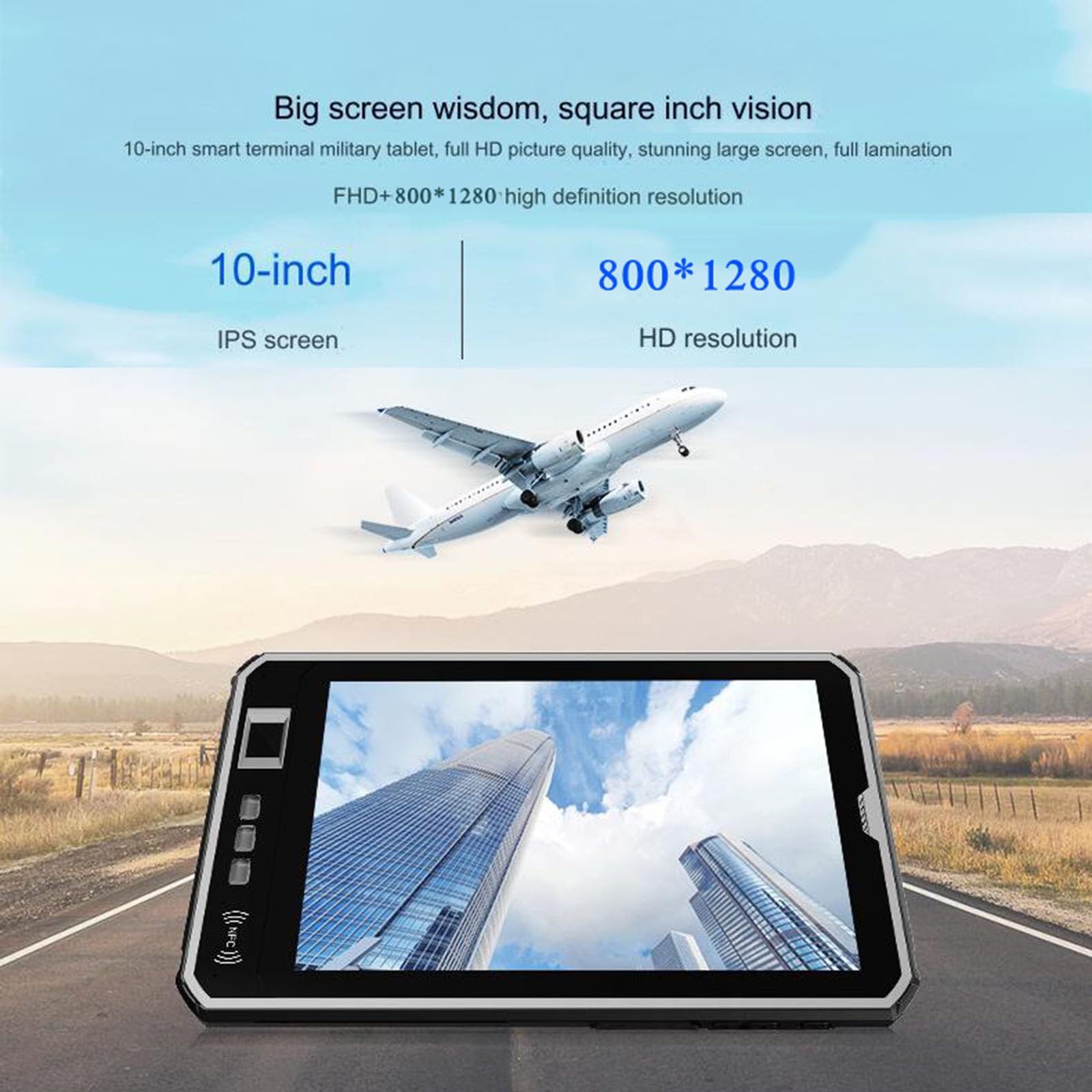10-Inch YXH-LPMM Industrial Rugged Tablet - NFC, HD Android 7.0 (3GB+32GB), WiFi, Explosion-Proof for Hazardous Environments - Perfect for Factory Automation, Warehouse Management & Outdoor Field Work