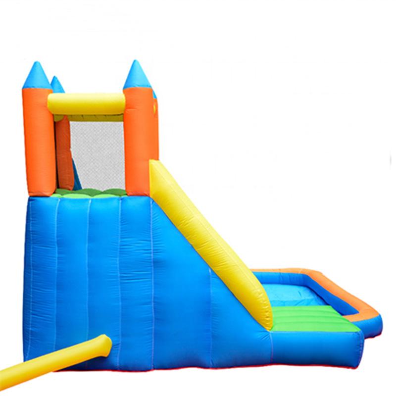 Inflatable Water Slide for Kids - Mount Slippery Bounce House with Splash Pool | Outdoor Summer Party, Backyard Play, Birthday Celebration