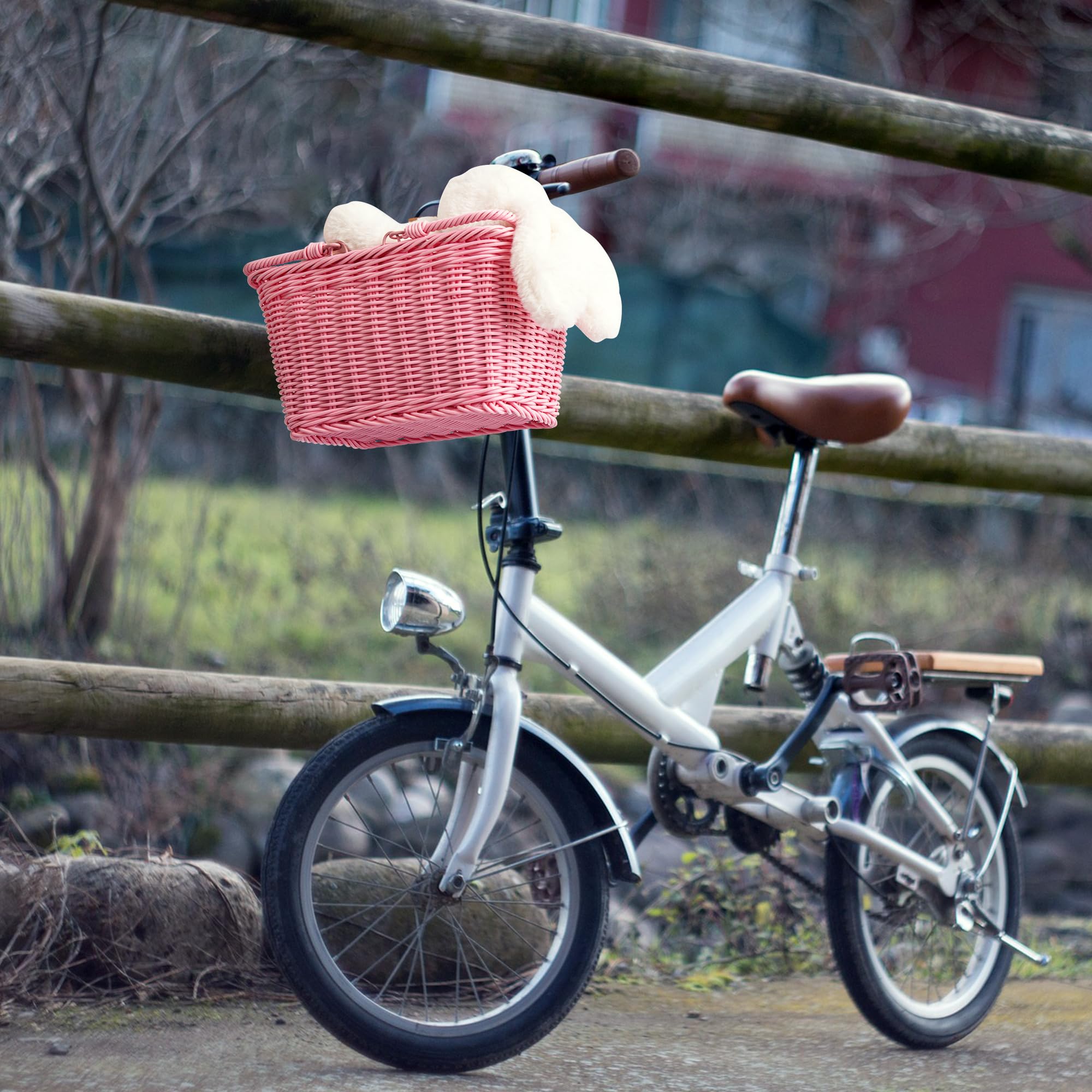 GRANNY SAYS Kids Bike Basket - Front Wicker Bicycle Basket for Boys & Girls, 9.75