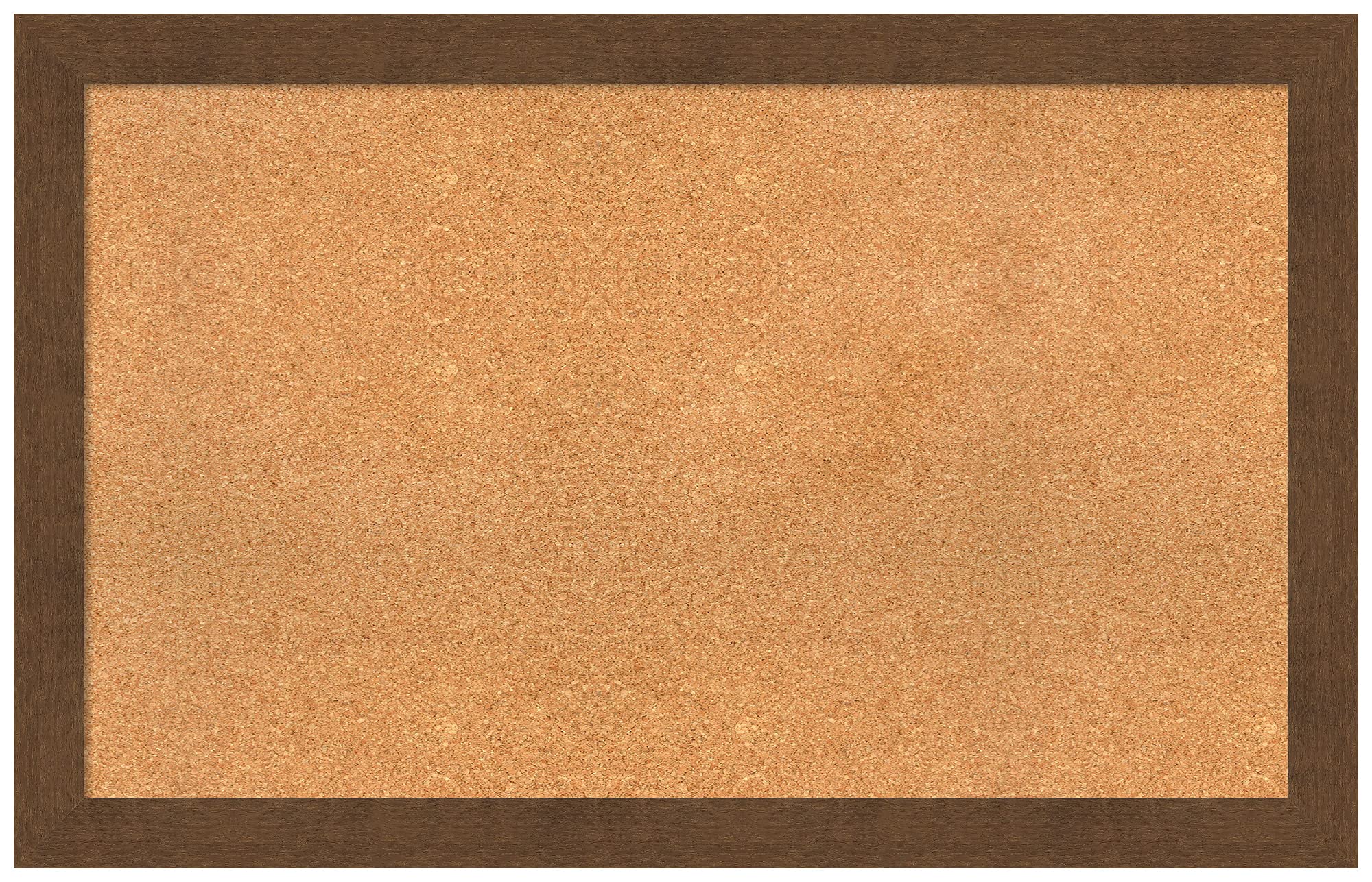 Custom Natural Cork Bulletin Board 44x28 Inches with Carlisle Brown Wood Frame - Large Pin Board for Office, Home, or Classroom Organization - Various Sizes Available for Wall Decor & Message Display