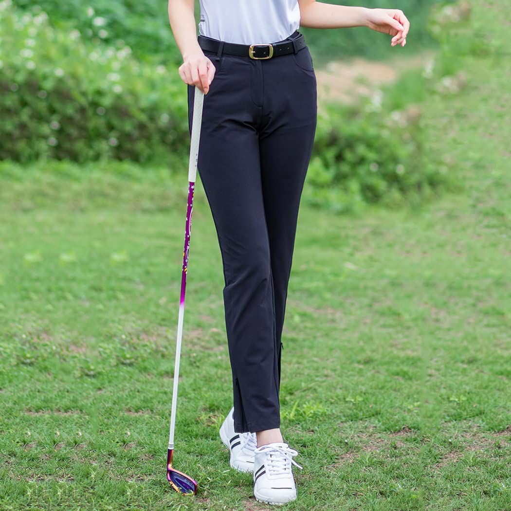 LANGWEI Women's Quick Dry Golf & Hiking Pants - Lightweight Stretch Ankle Pants for Work, Travel & Business Casual - Perfect for Outdoor Sports, Office Wear & Vacation Outfits