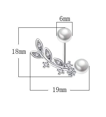 Sterling Silver Ear Jacket Cuff Earrings Set - 2 in 1 Front & Back Design with CZ Pearls | Elegant Dangle Earrings for Women, Perfect for Parties, Weddings & Daily Wear
