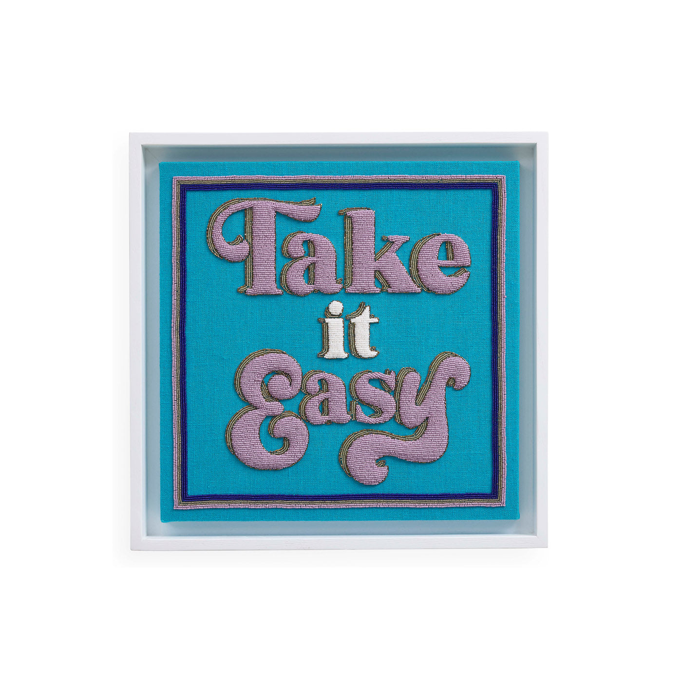 Take It Easy Beaded Art Kit - DIY Beading Supplies for Adults & Kids - Creative Relaxation & Stress Relief Activity - Perfect for Home Decor, Gifts & Craft Projects
