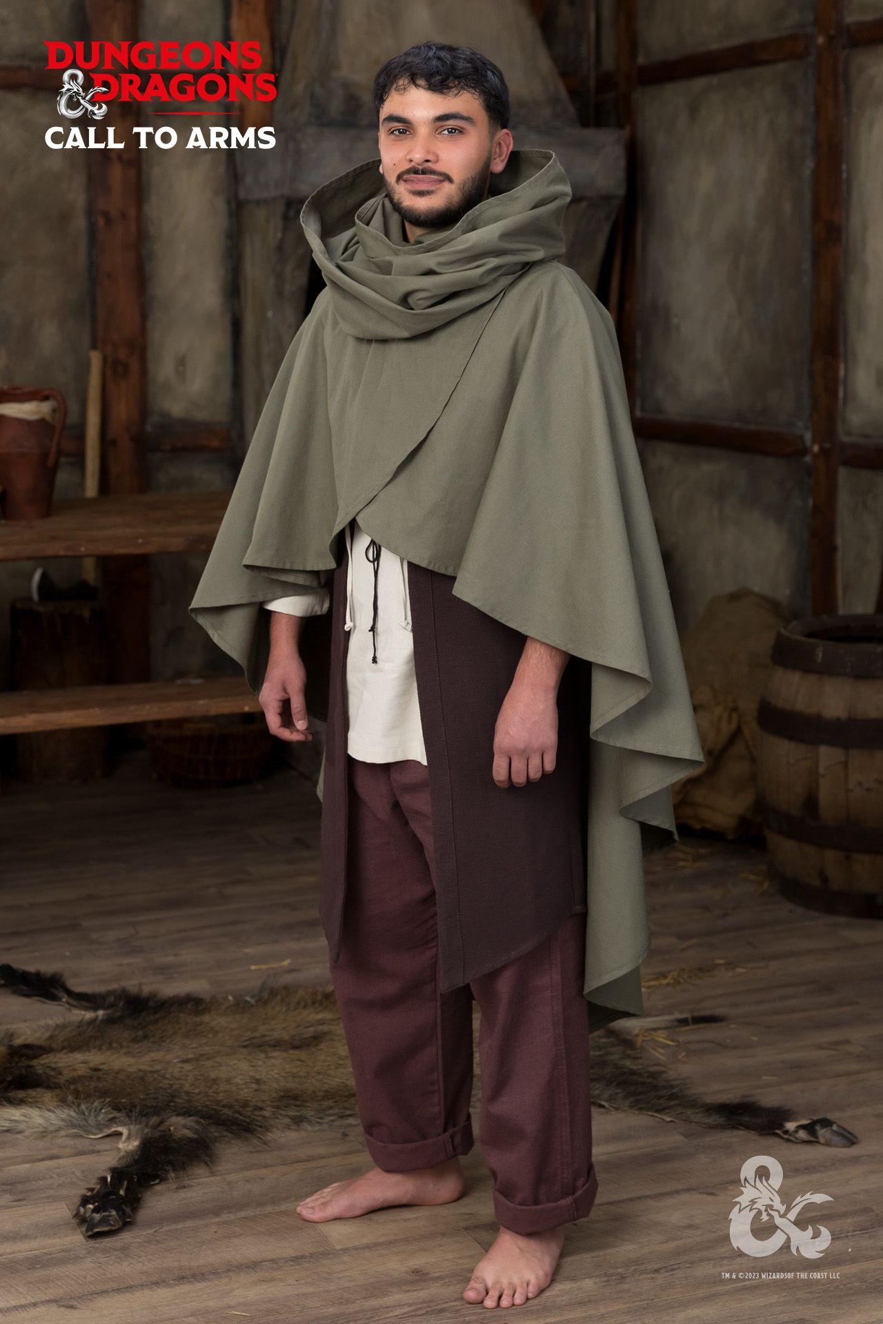 Dungeons & Dragons Druid Cape - Fantasy Roleplay Costume for Cosplay & LARP - Perfect for D&D Game Nights & Themed Parties