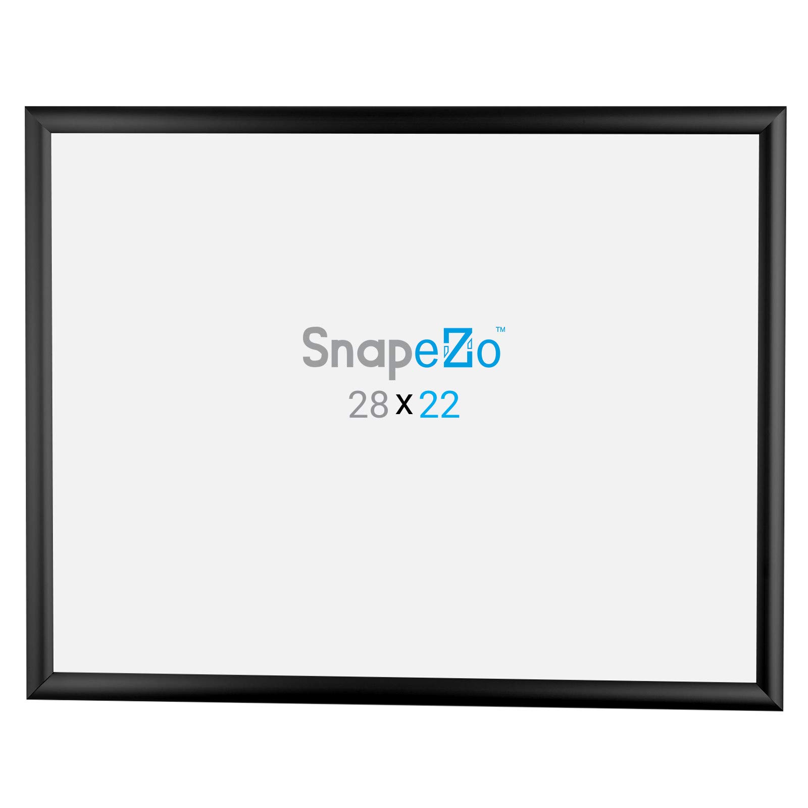 SnapeZo 10-Pack 22x28 Inches Black Poster Frames - Front Loading Snap Frames with 1 Inch Aluminum Profile - Wall Mounted Picture Frames for Posters, Artwork, Photos - Perfect for Home, Office, Gallery & Retail Displays