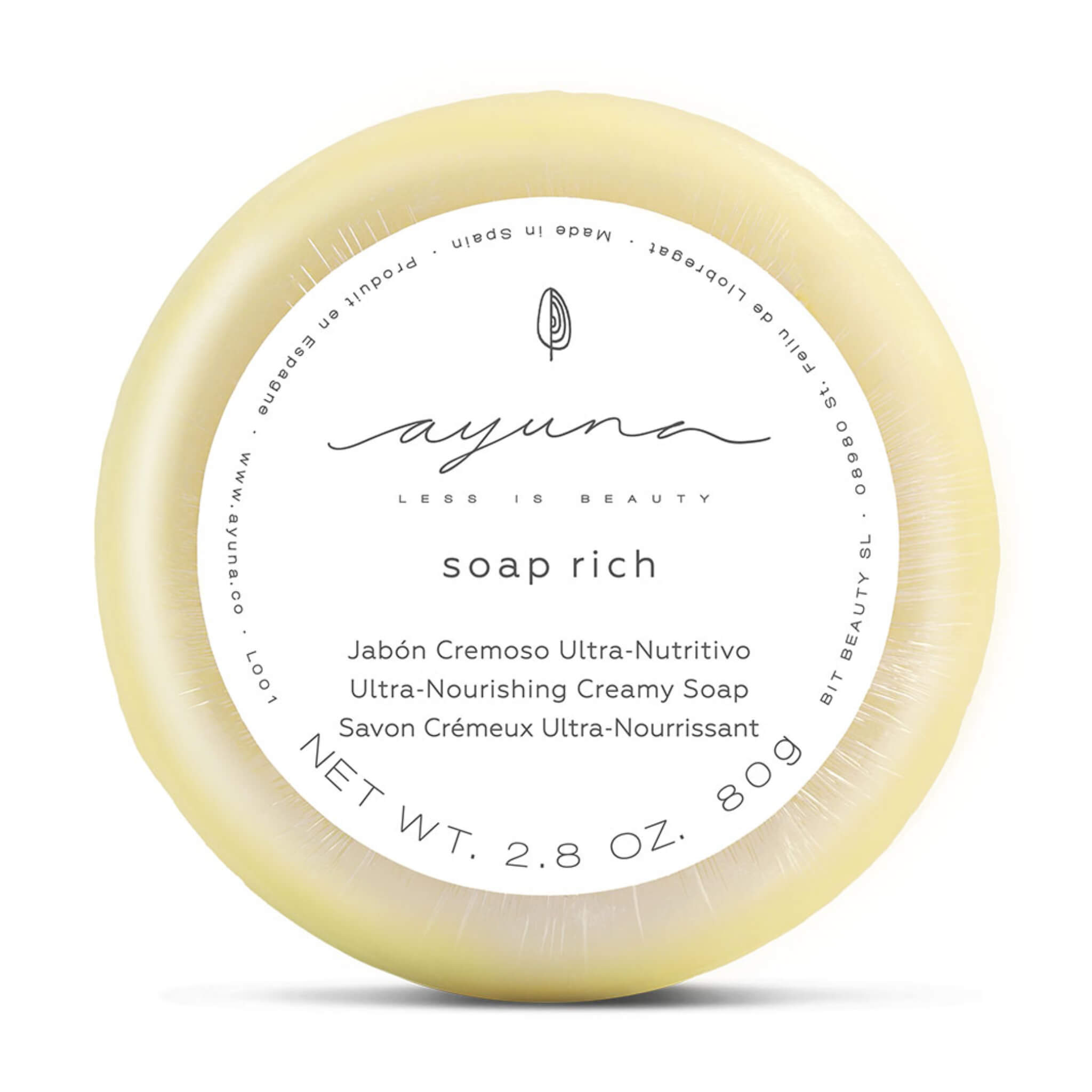 Ultra Nourishing Creamy Soap Bar - Rich Moisturizing & Gentle Cleansing for Dry & Sensitive Skin | Perfect for Daily Shower, Bath & Handwashing