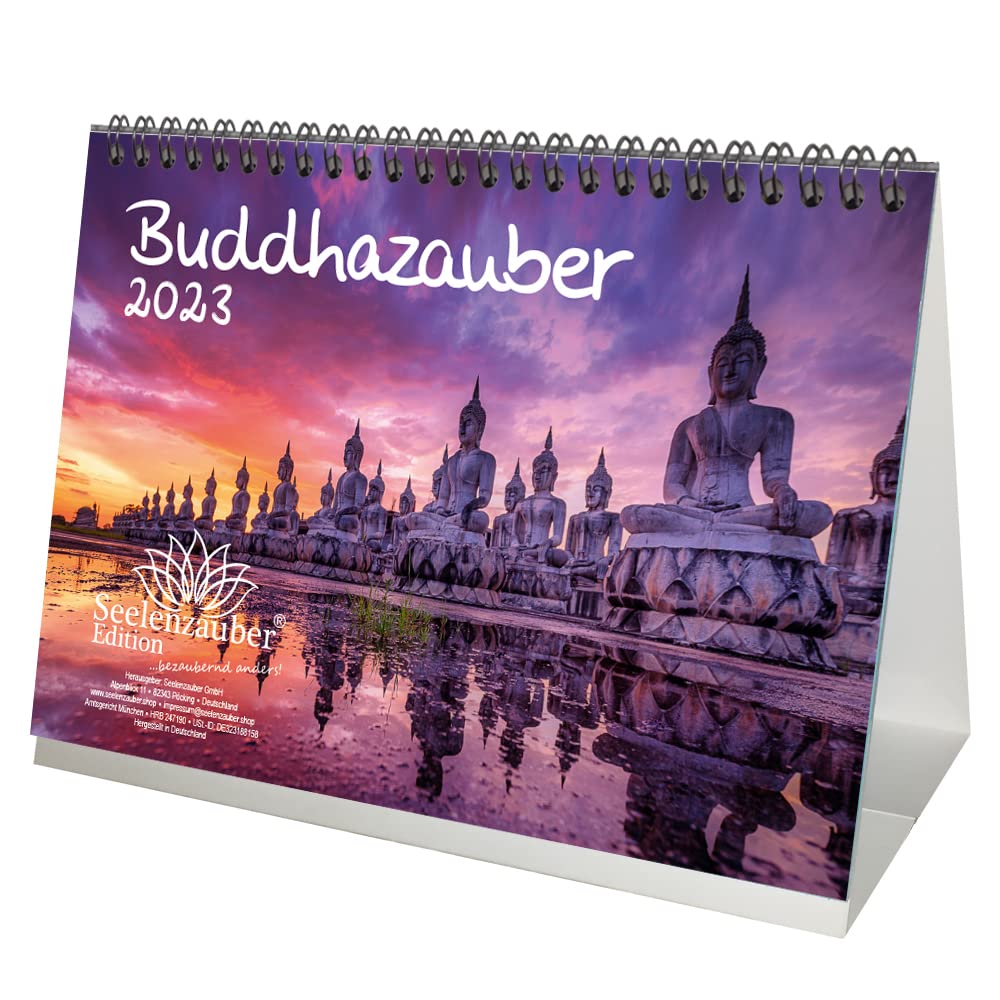 2023 Buddha A5 Desk Calendar - Inspirational Buddhist Quotes & Zen Art for Office, Home, Meditation Space | Perfect Daily Motivation & Spiritual Decor