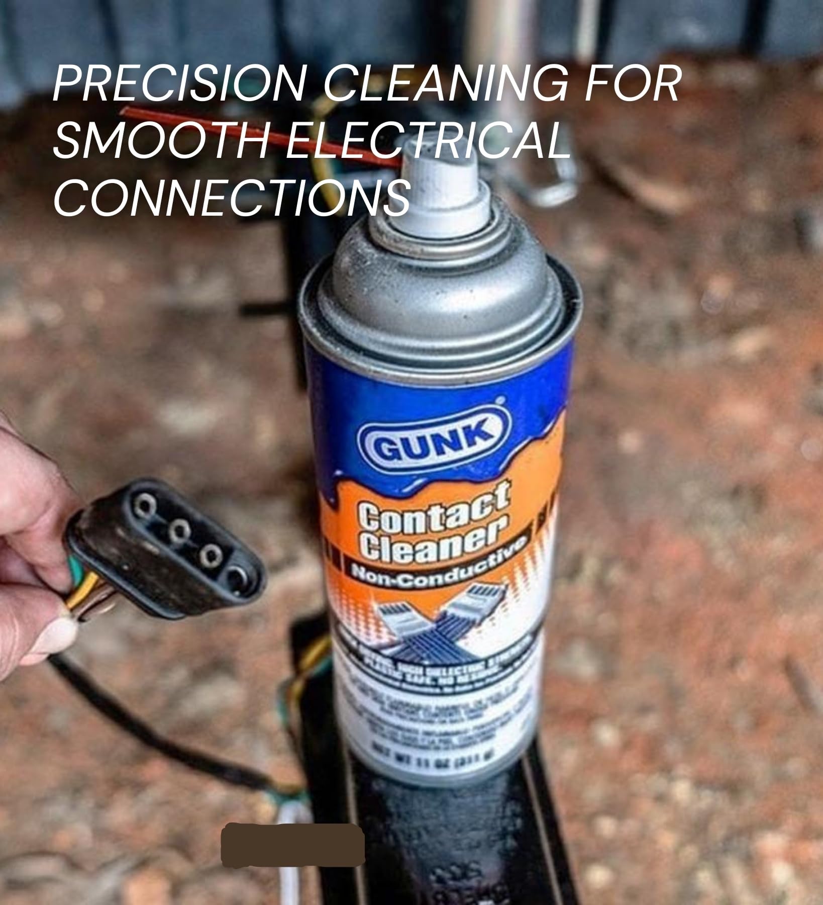 Gunk Contact Cleaner Spray 11 oz with Microfiber Cloth - Fast Drying Electrical Contact Cleaner for Metal, Tools & Brakes - No Residue High Pressure Degreaser (2-Pack) - Perfect for Automotive Repairs, Electronics Maintenance & Industrial Equipment Cleaning