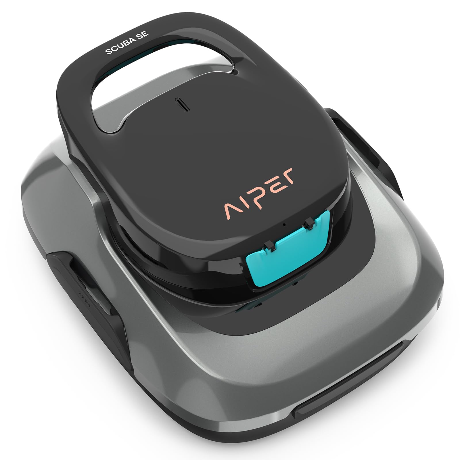 AIPER Scuba SE Cordless Robotic Pool Cleaner - 2024 Upgraded Automatic Pool Vacuum with 90 Min Runtime & Self-Parking - Ideal for Above Ground Swimming Pools - Perfect for Weekly Maintenance & Seasonal Pool Cleaning