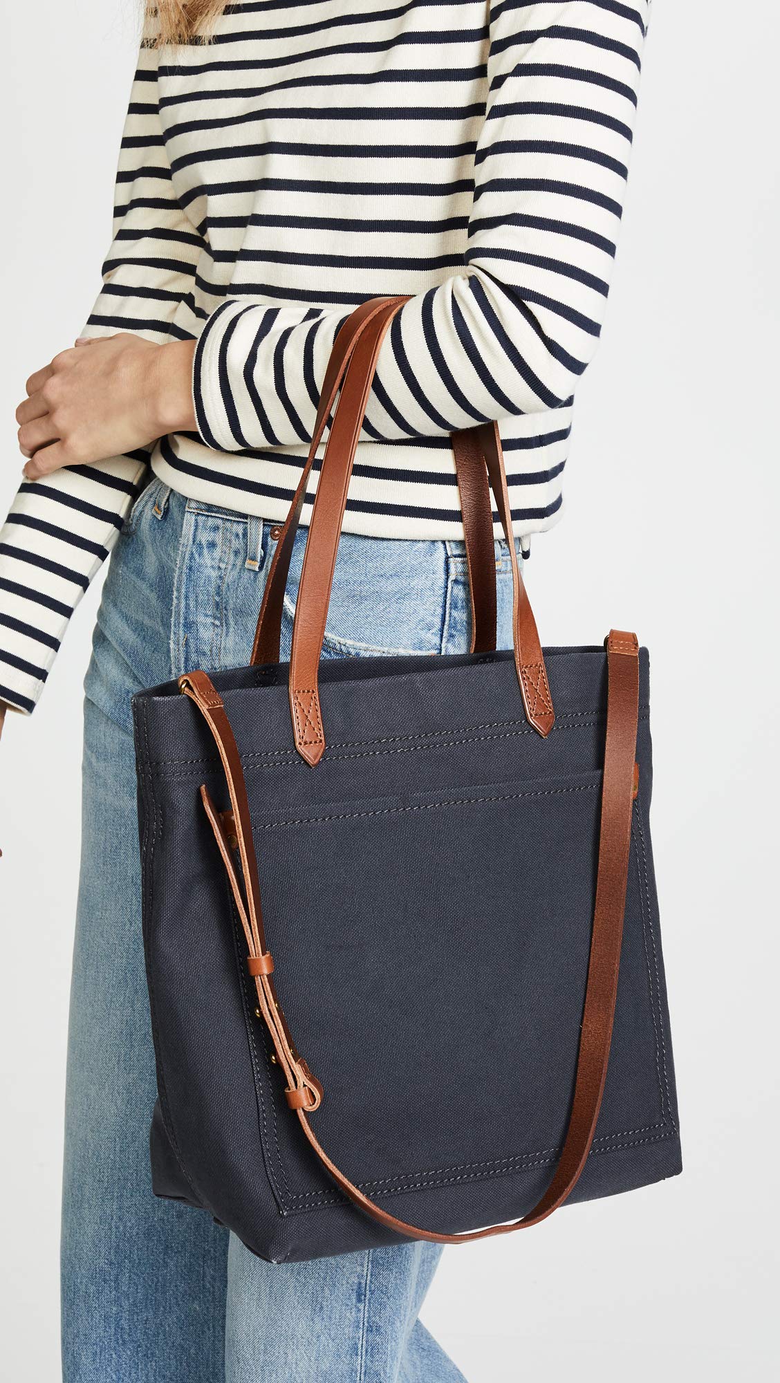 Madewell Women's The Canvas Medium Transport Tote - Stylish & Durable Shoulder Bag for Work, Travel & Everyday Use | Perfect for Office, Commute & Weekend Outings