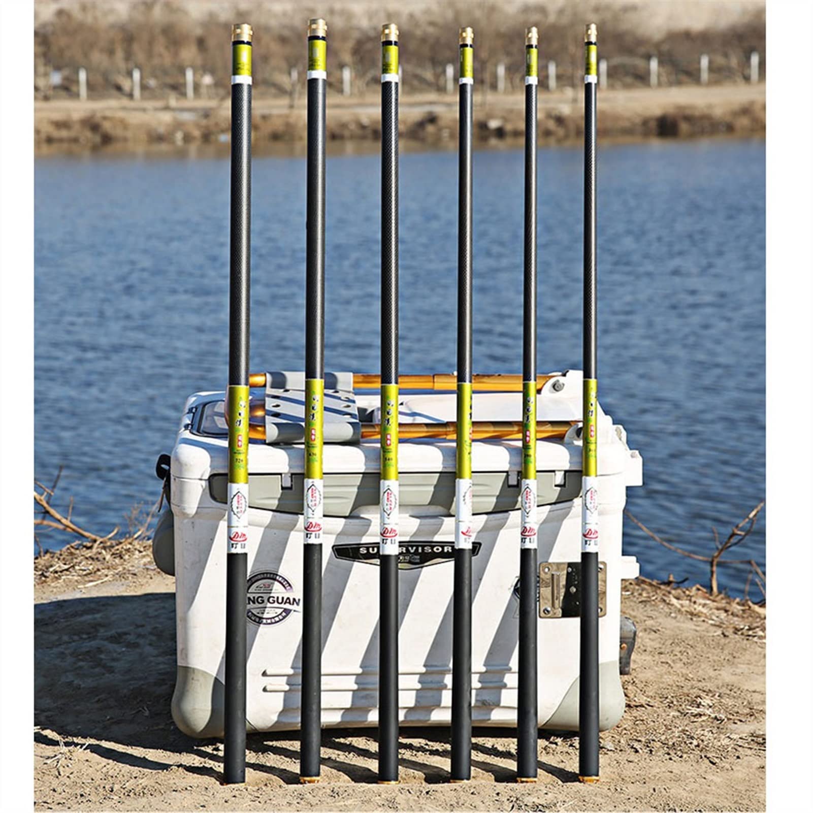 Super Light Hard Carbon Fiber Telescopic Fishing Rod 3.6-7.2M - Freshwater, Stream & Carp Fishing Pole - Portable Pen Rod for Travel & Outdoor Adventures