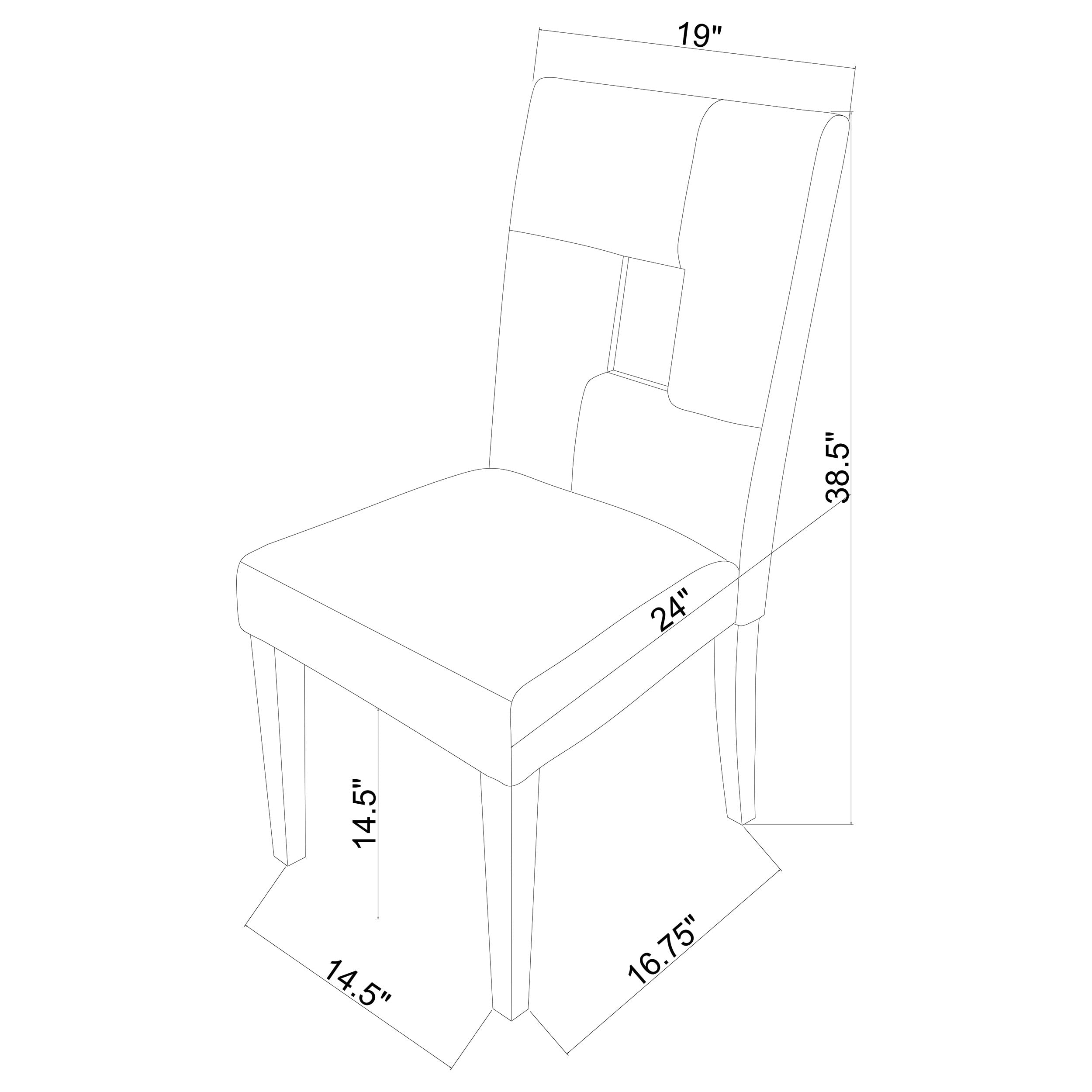 White Coaster Furniture Dining Chair 103612WHT - Modern Kitchen & Dining Room Accent Chair for Home, Restaurant, and Office Use