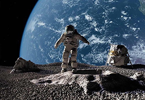 Spaceman Exploring a Planet