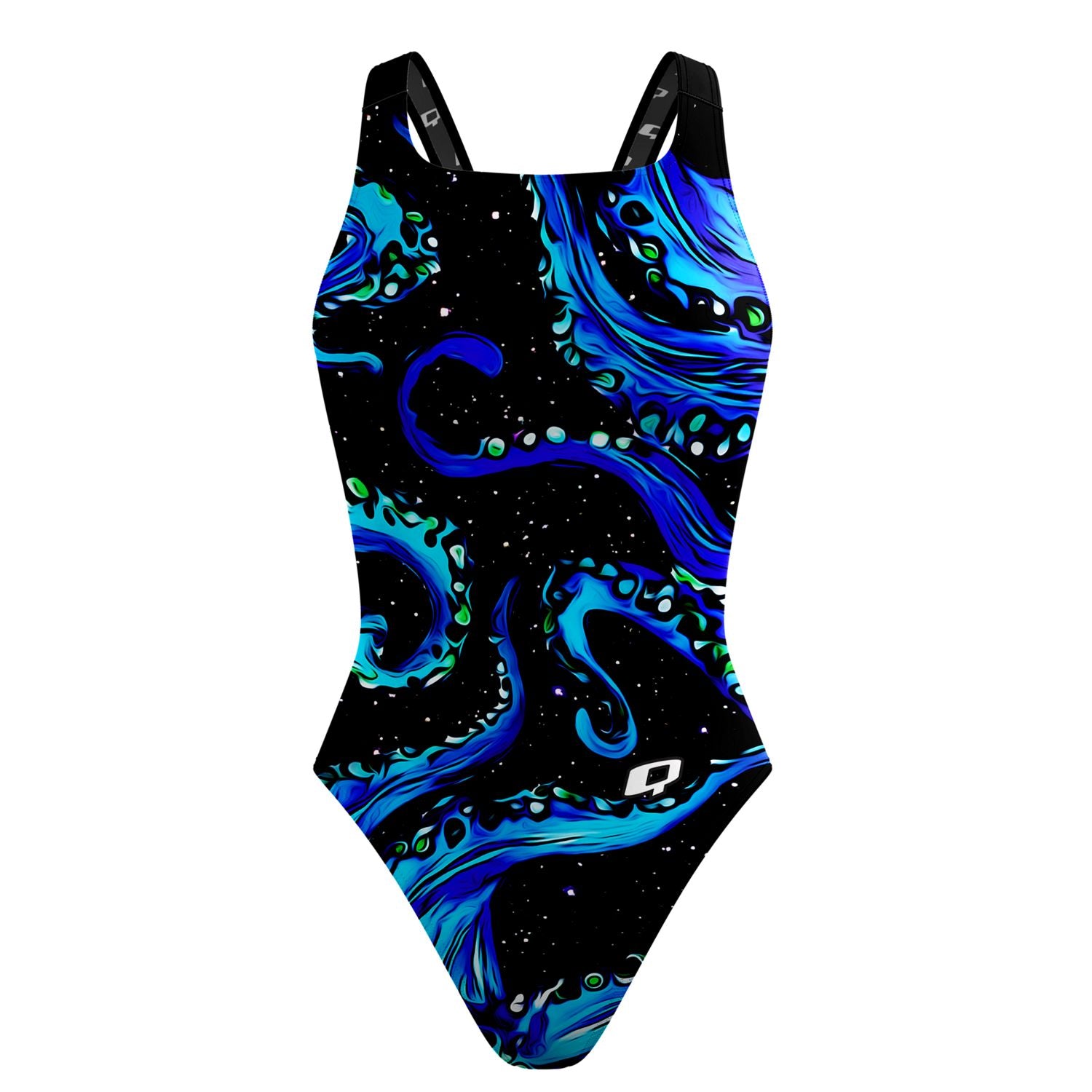Tentacle Tickles Classic Strap Swimsuit - Sexy One Piece Bathing Suit for Women, Perfect for Beach Vacation & Pool Party