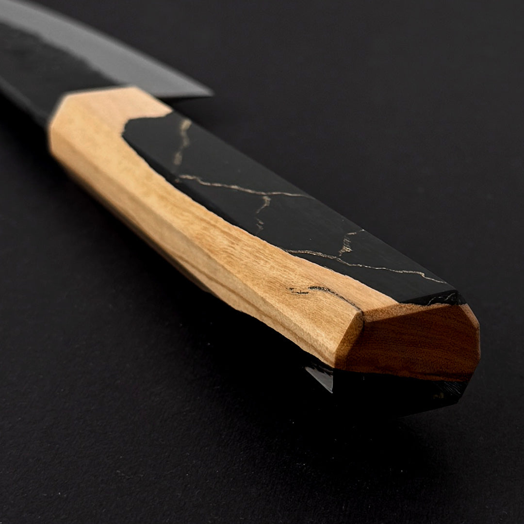 Hozan Tomoe White #2 Kurouchi Petty Knife 135mm (5.3