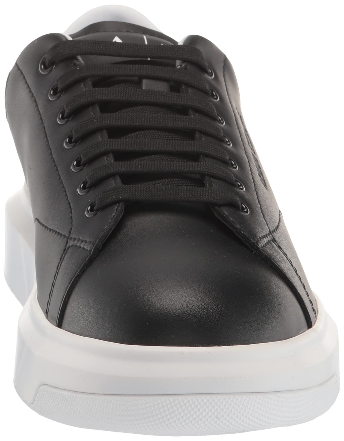 Armani Exchange Men's Thick Sole Leather Sneakers - Comfortable Casual Shoes for Walking & Everyday Wear | Stylish & Durable Fashion Footwear for Men