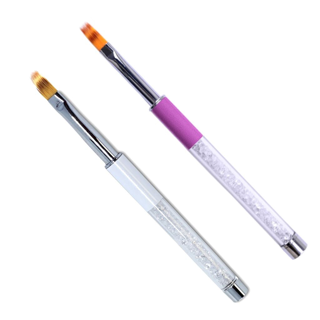 Ombre Gel Brush with Cap - Professional Nail Art Brush for Ombre & Gradient Designs - Perfect for DIY Manicures & Salon Use