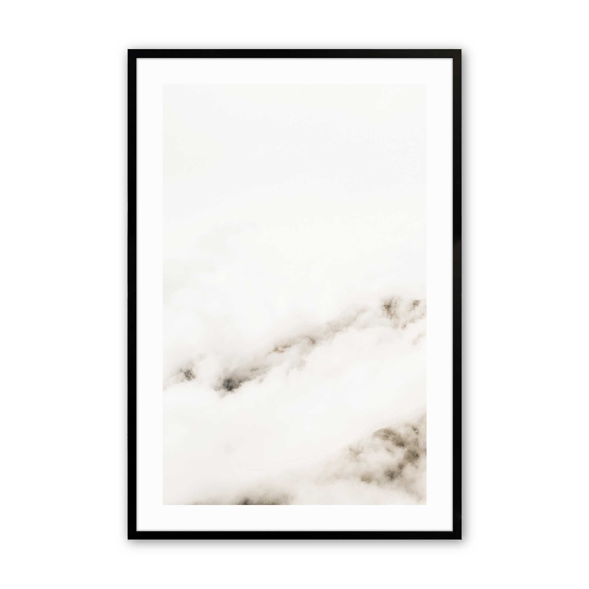 Hazy Horizons Wall Art Print - Abstract Landscape Painting for Home & Office Decor - Perfect for Living Room, Bedroom, or Office Space