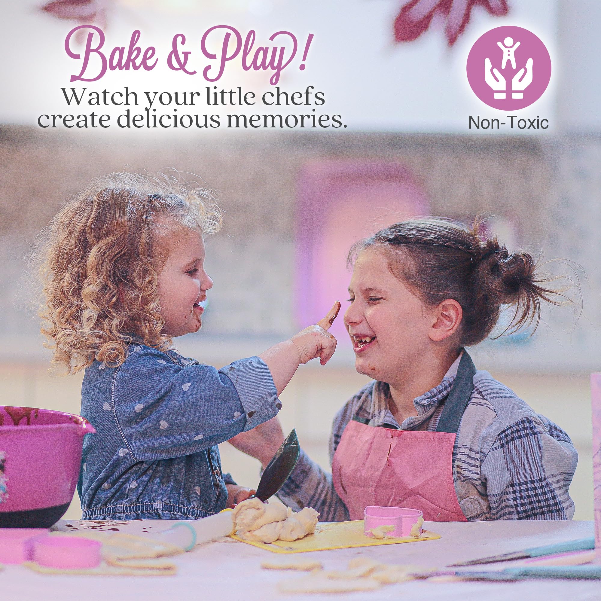 **Kids Baking Set with Safe Knives & Nonstick Pans – Beginner Cooking Kit for Children, Includes Kids Cookbook – Perfect Gift for Young Chefs (Ideal for Birthday, Holiday & Family Cooking Fun)**