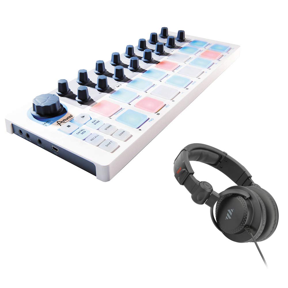 Arturia BeatStep MIDI Controller Bundle with Headphones for Music Production