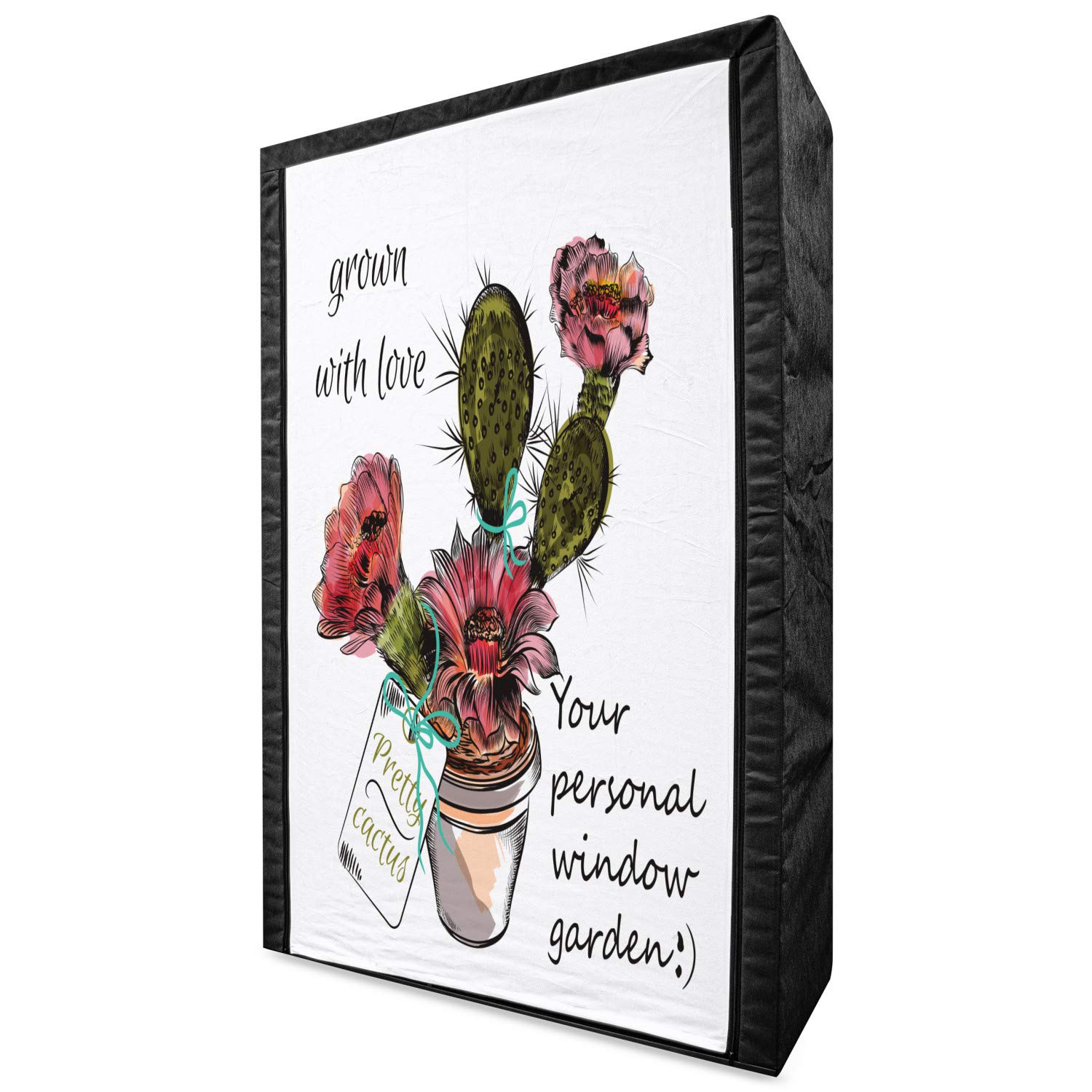 Ambesonne Cactus Portable Fabric Wardrobe - 42.5