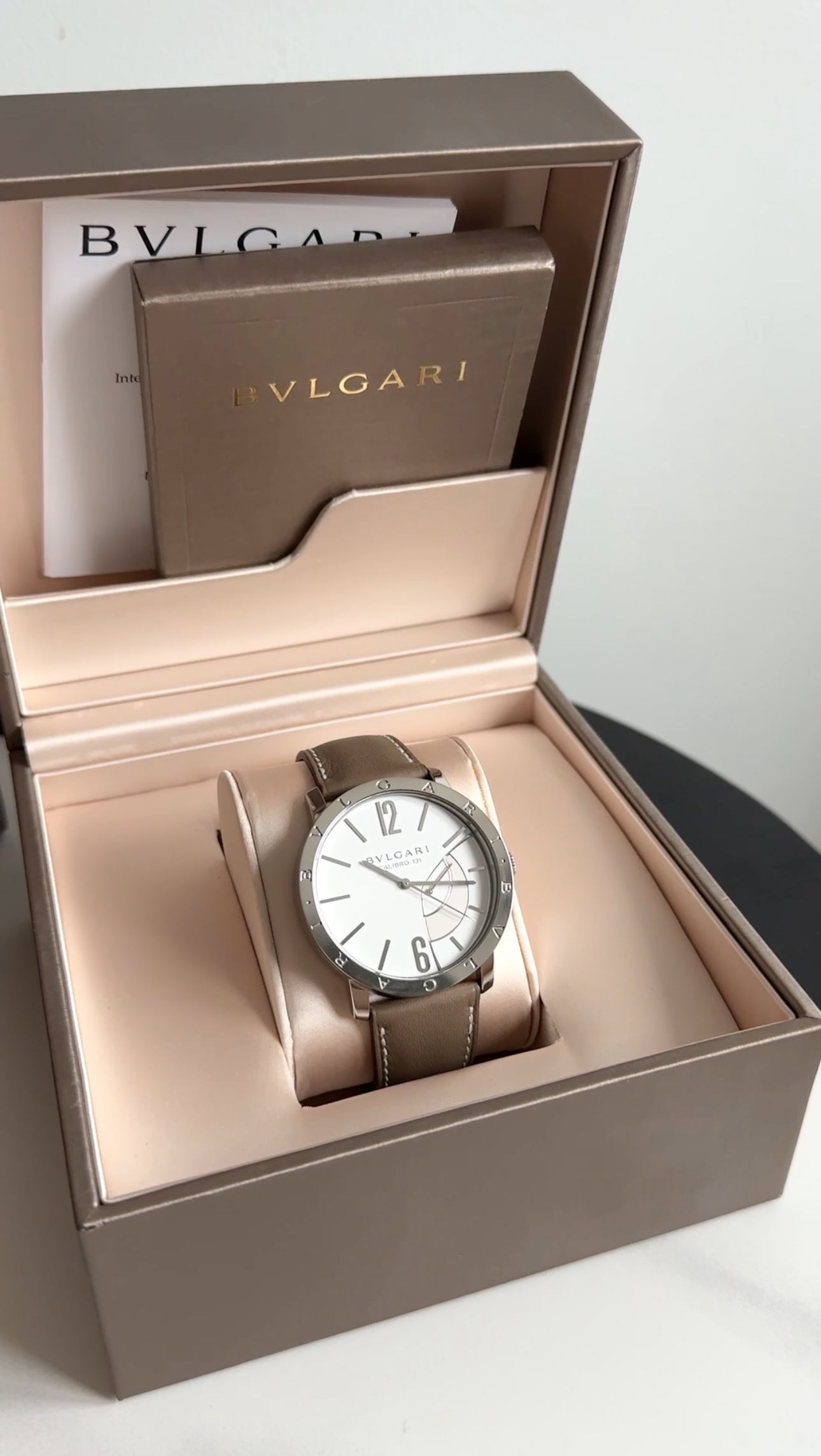 Bvlgari Calibro 43mm Stainless Steel Automatic Power Reserve Men's Watch 101870 - Luxury Dress Watch for Business & Formal Occasions