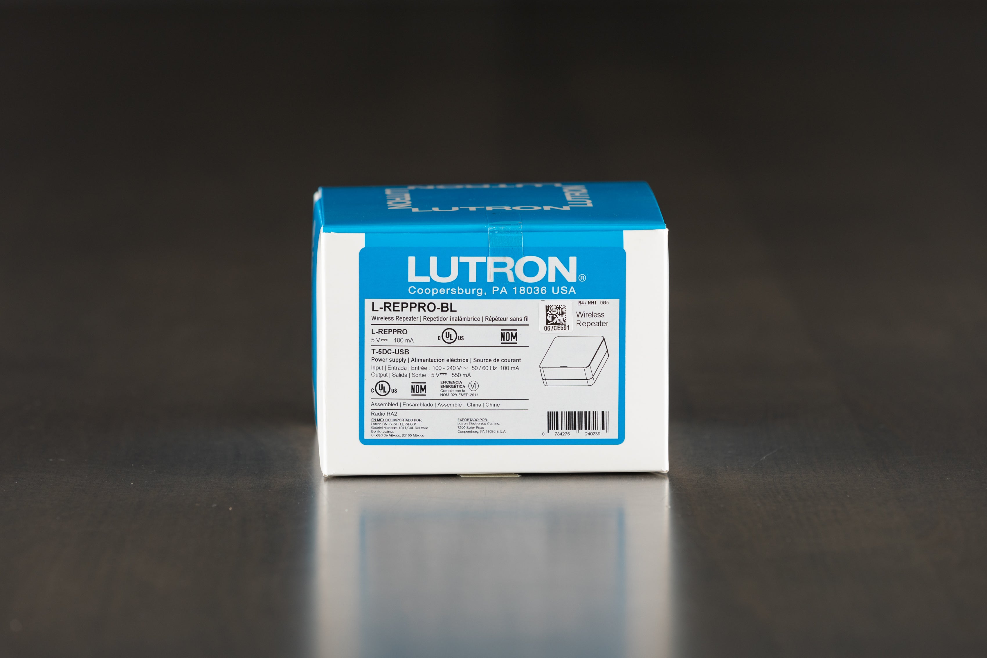 Lutron RA2 Select Wireless Repeater Extender - Expand Smart Home Lighting Control Range for Home Automation Systems | Perfect for Large Houses and Commercial Spaces