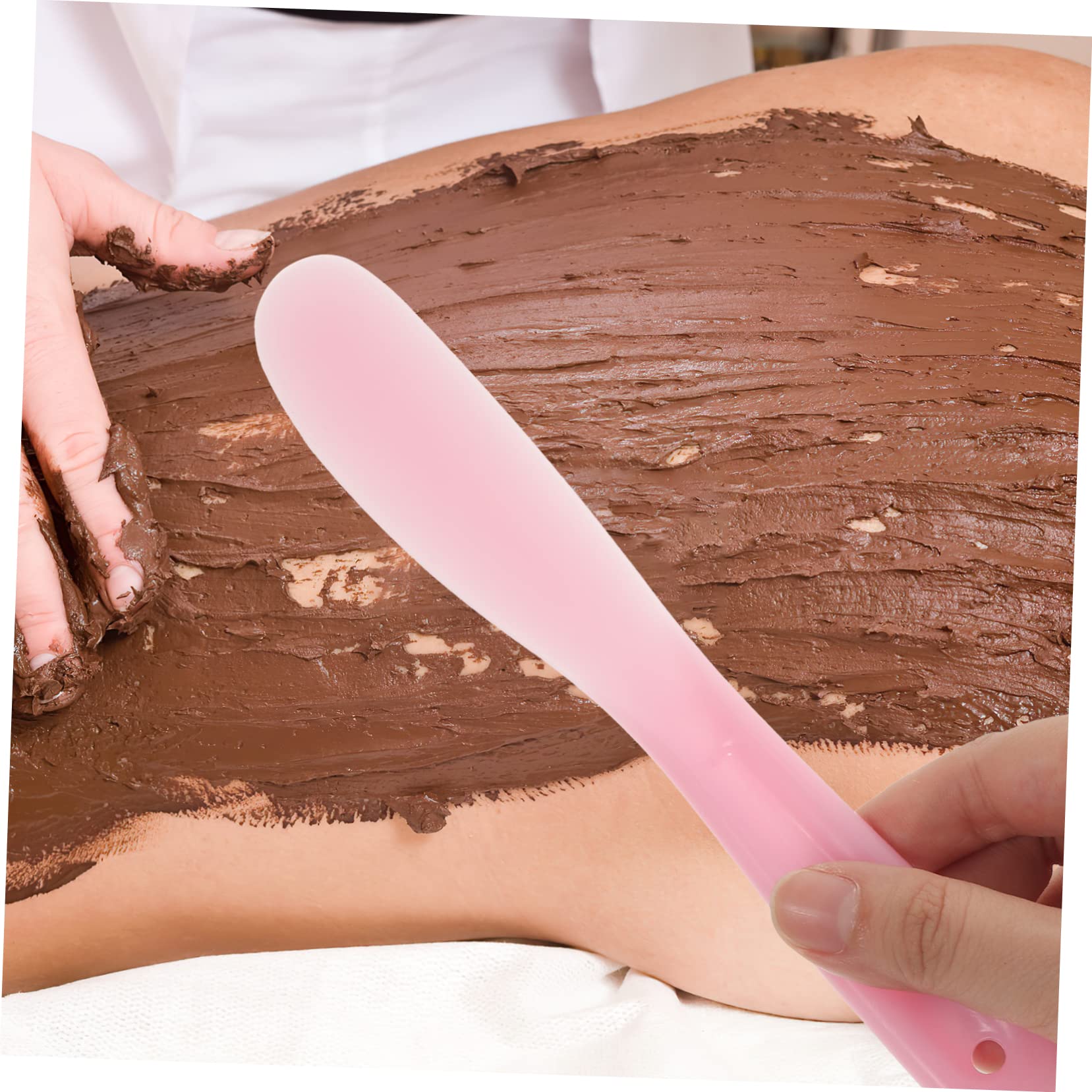 10Pcs Reusable Pink PP Cosmetic Spatulas - Mini Makeup Mixing Tools for Foundation, Cream & Emulsion Blending | Perfect for DIY Beauty, Nail Art & Professional Makeup Application
