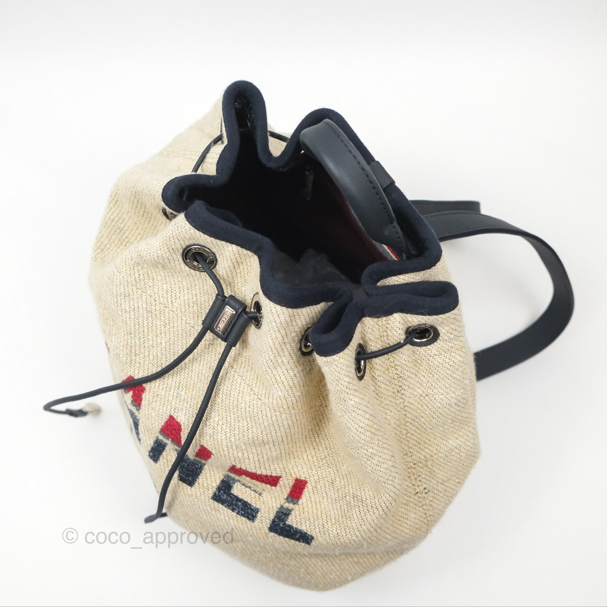 Chanel Canvas Deauville Backpack in Beige | Luxury Designer Tote Bag for Women | Perfect for Travel, Shopping & Everyday Use