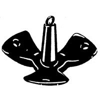 18 Inch Red Marine Boat Anchor - Heavy Duty Galvanized Steel for Fishing, Sailing, and Water Sports | Perfect for Small Boats, Kayaks, and Canoes