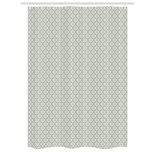 White and Pale Olive Green