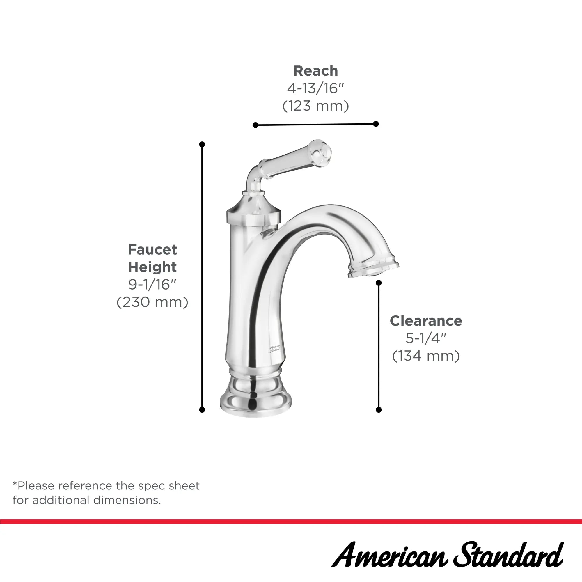 Delancey® Single Hole Single Handle Bathroom Sink Faucet 1.2 GPM Water-Saving Design with Lever Handle - Perfect for Modern Bathrooms, Powder Rooms & Guest Baths