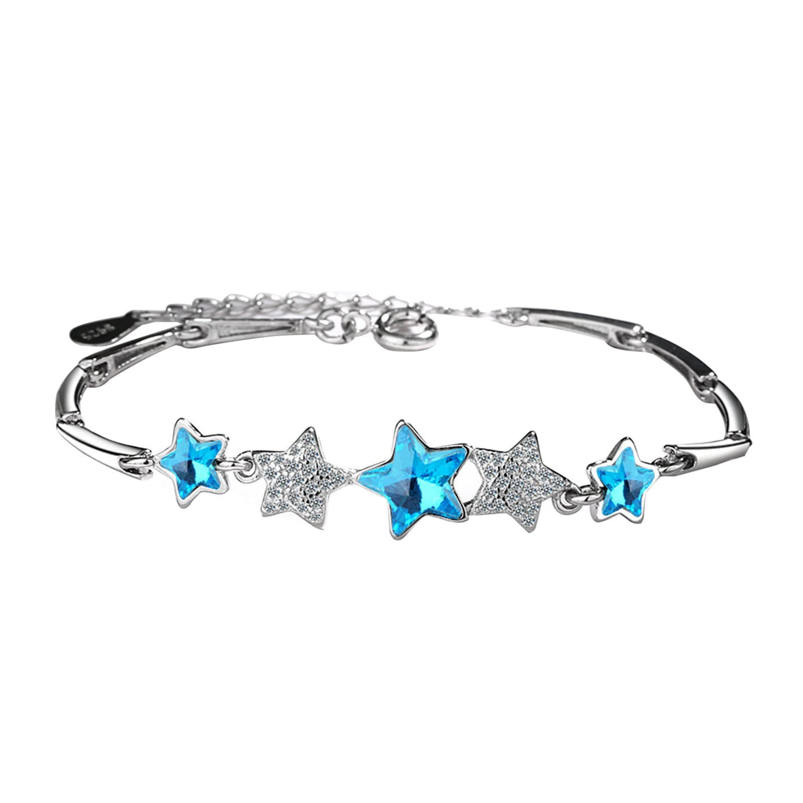 Elegant Women's Bracelets - Faux Crystal Rhinestone Star Charm Bracelet for Ladies, Perfect Gift for Birthday, Anniversary & Special Occasions | Ideal for Parties, Weddings & Everyday Wear
