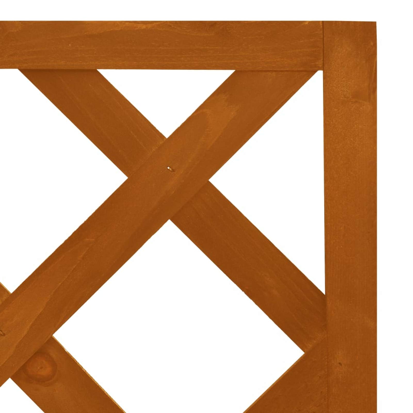Premium Solid Firwood Corner Trellis Gabion Planter - 15.7