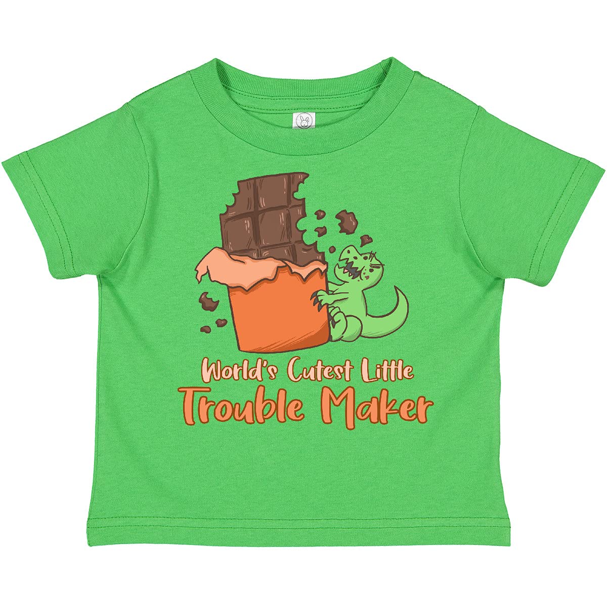 Inktastic World's Cutest Trouble Maker Toddler T-Shirt - Funny Baby Boy & Girl Tee for Playdates, Birthday Parties & Family Photos