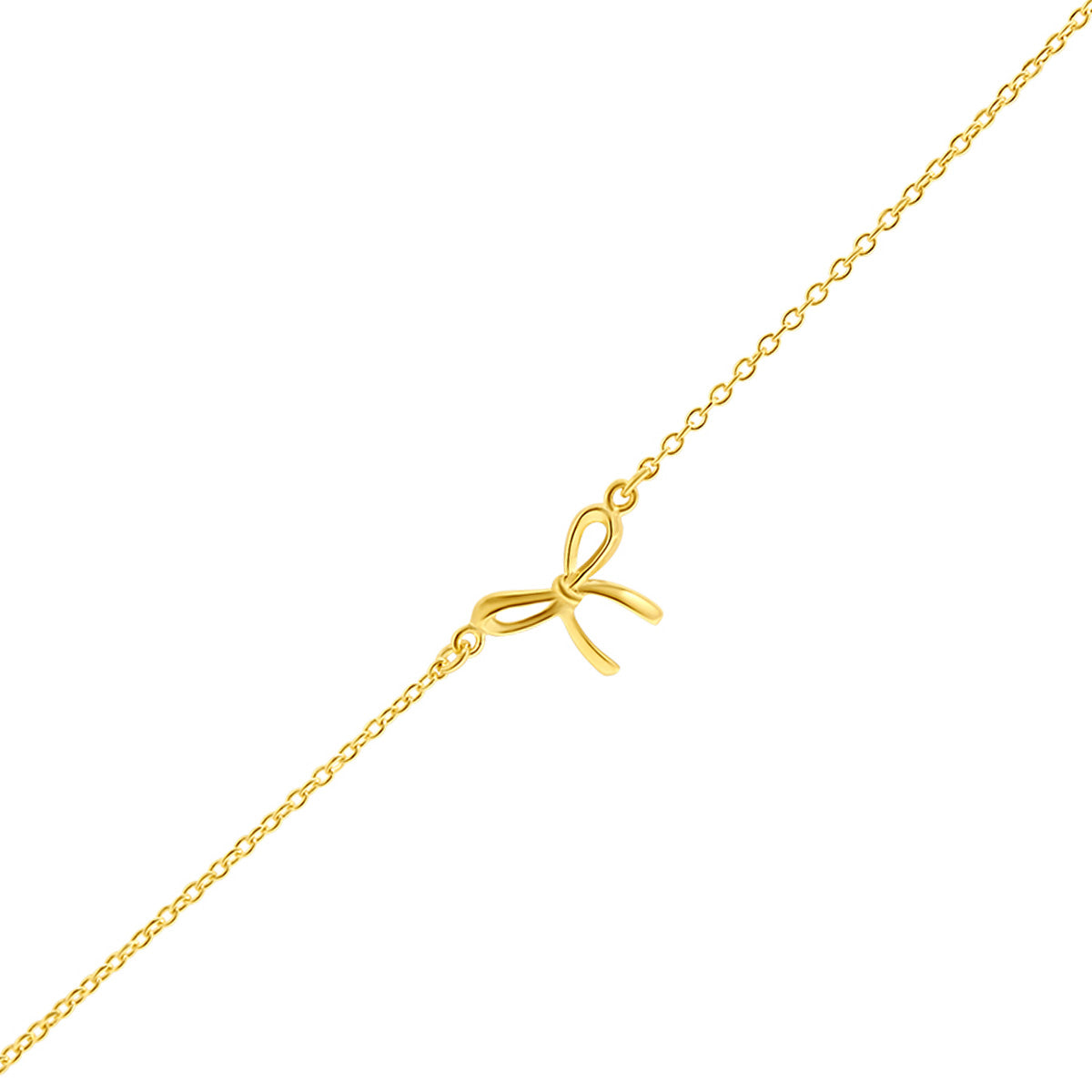 Elegant Gold Bow Bracelet for Women - Dainty & Stylish Jewelry Gift for Birthday, Anniversary & Special Occasions