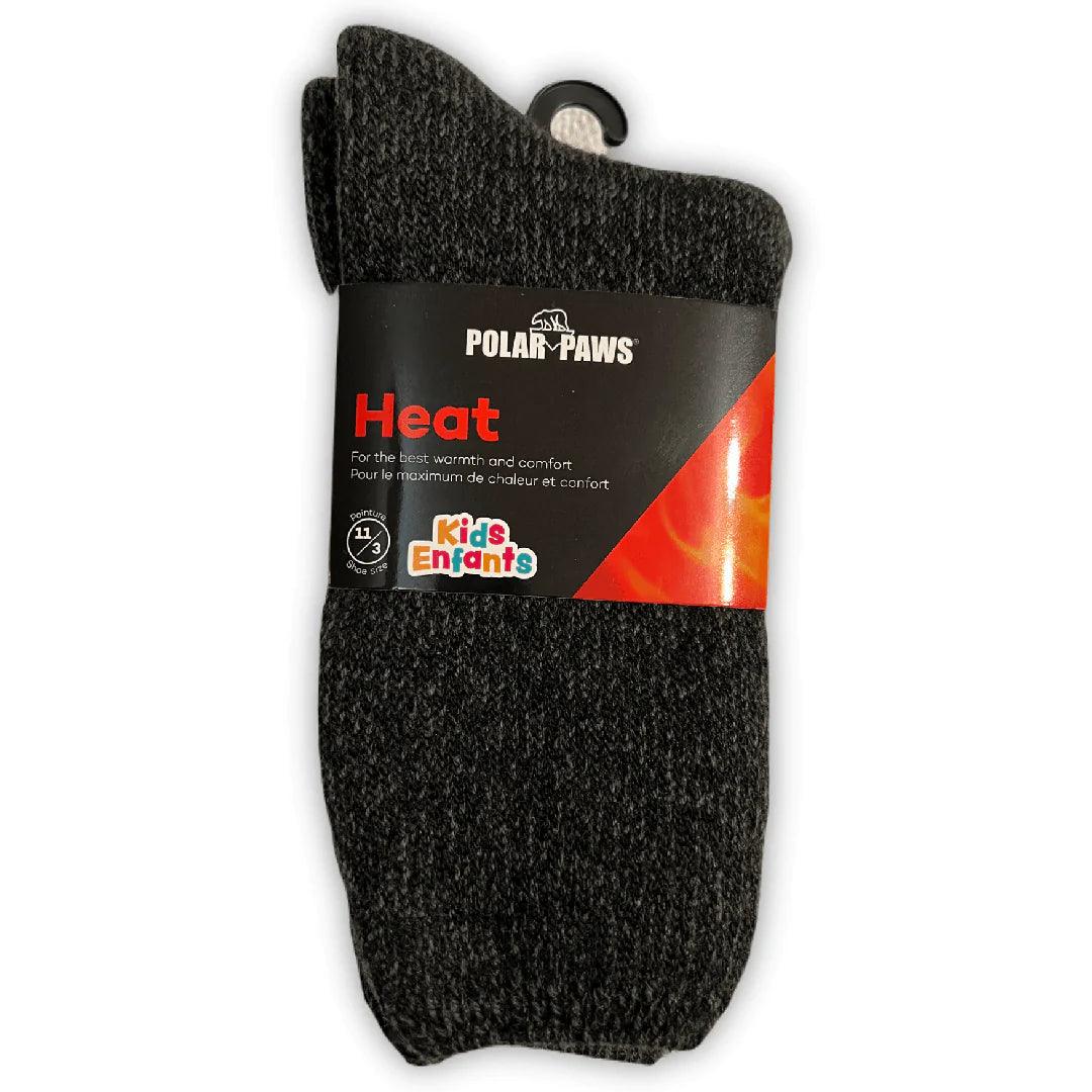 **Kids' Brushed Thermal Socks - Single Pair for Shoe Size 11-3 | Warm Winter Socks for Boys & Girls - Perfect for School, Outdoor Play & Cold Weather**