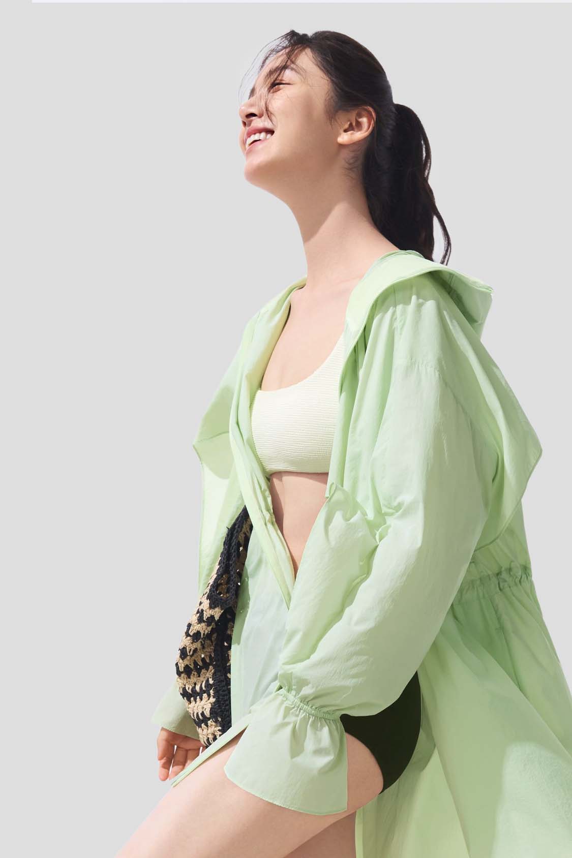 Breeze Women's Quick Dry Mid Length Sun Jacket UPF100+ Sun Protection - Perfect for Beach, Hiking & Outdoor Activities