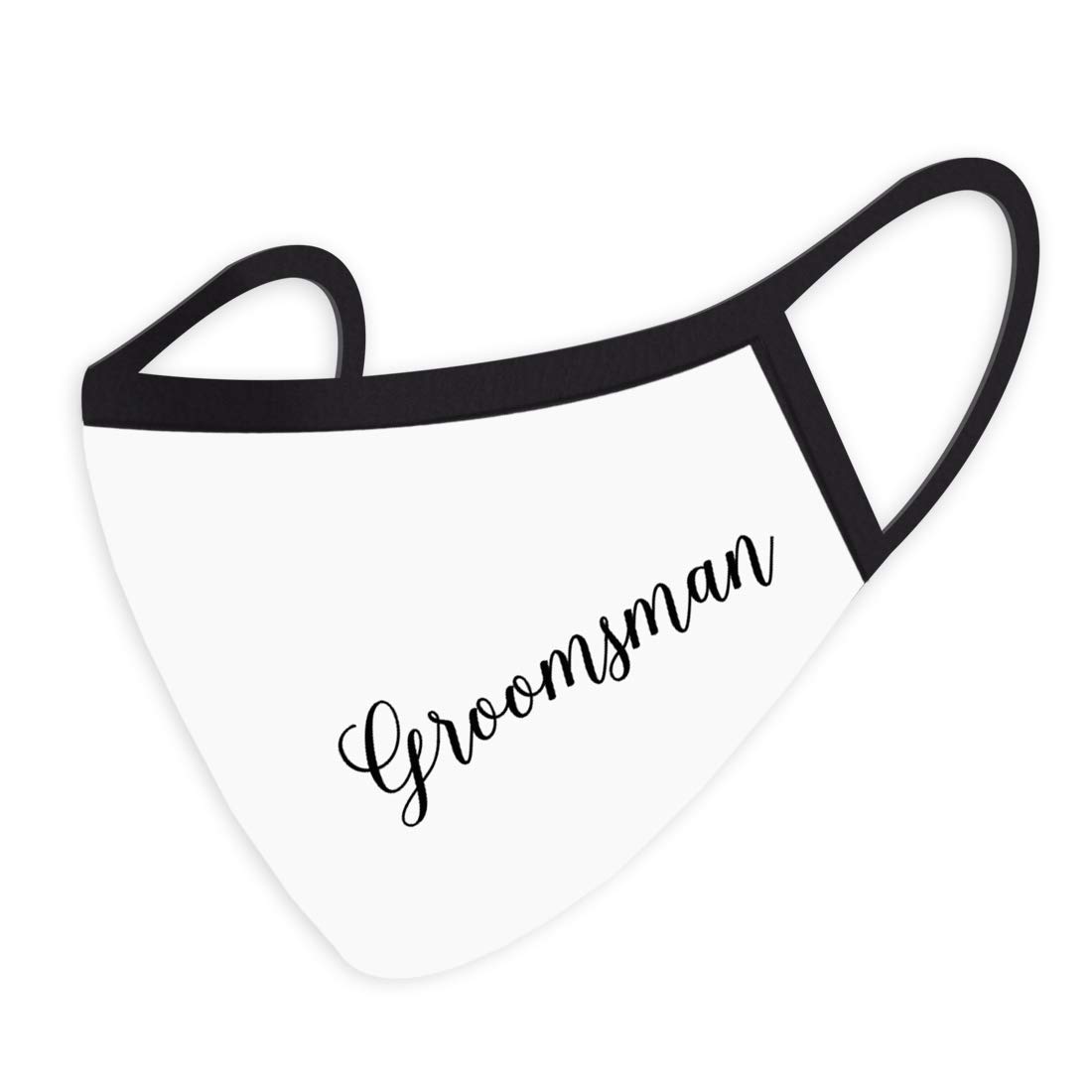 Andaz Press Wedding Groomsman Face Mask - Washable & Reusable Cloth Mask with PM2.5 Filter - Perfect for Wedding Parties, Groomsmen Gifts & Special Occasions