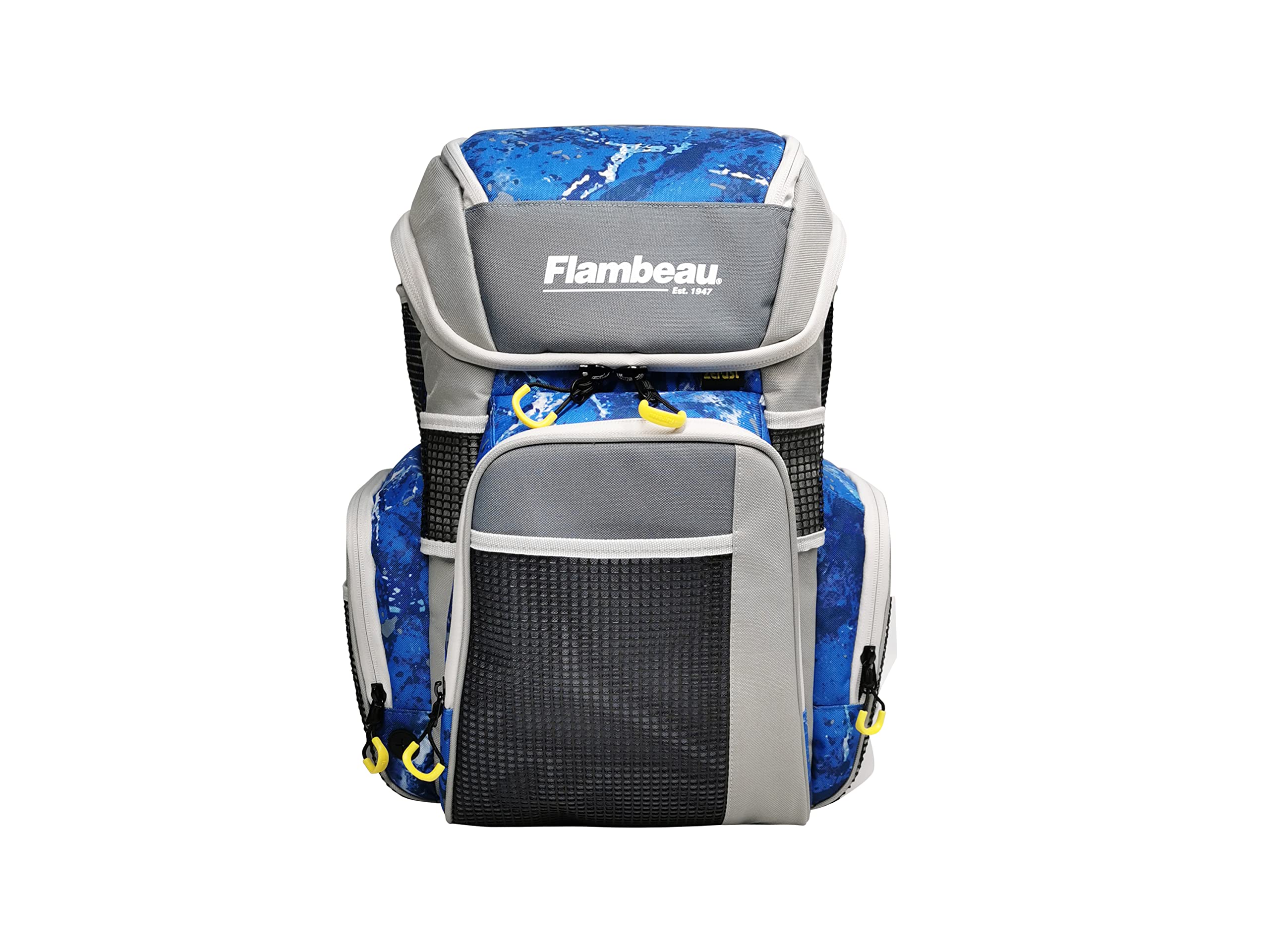 Evolution Outdoors FL30004: 5007 Pro-Angler Zerust Rust-Proof Fishing Backpack (Kinetic Blue) - Includes 3 Tackle Trays for Freshwater & Saltwater Fishing Trips
