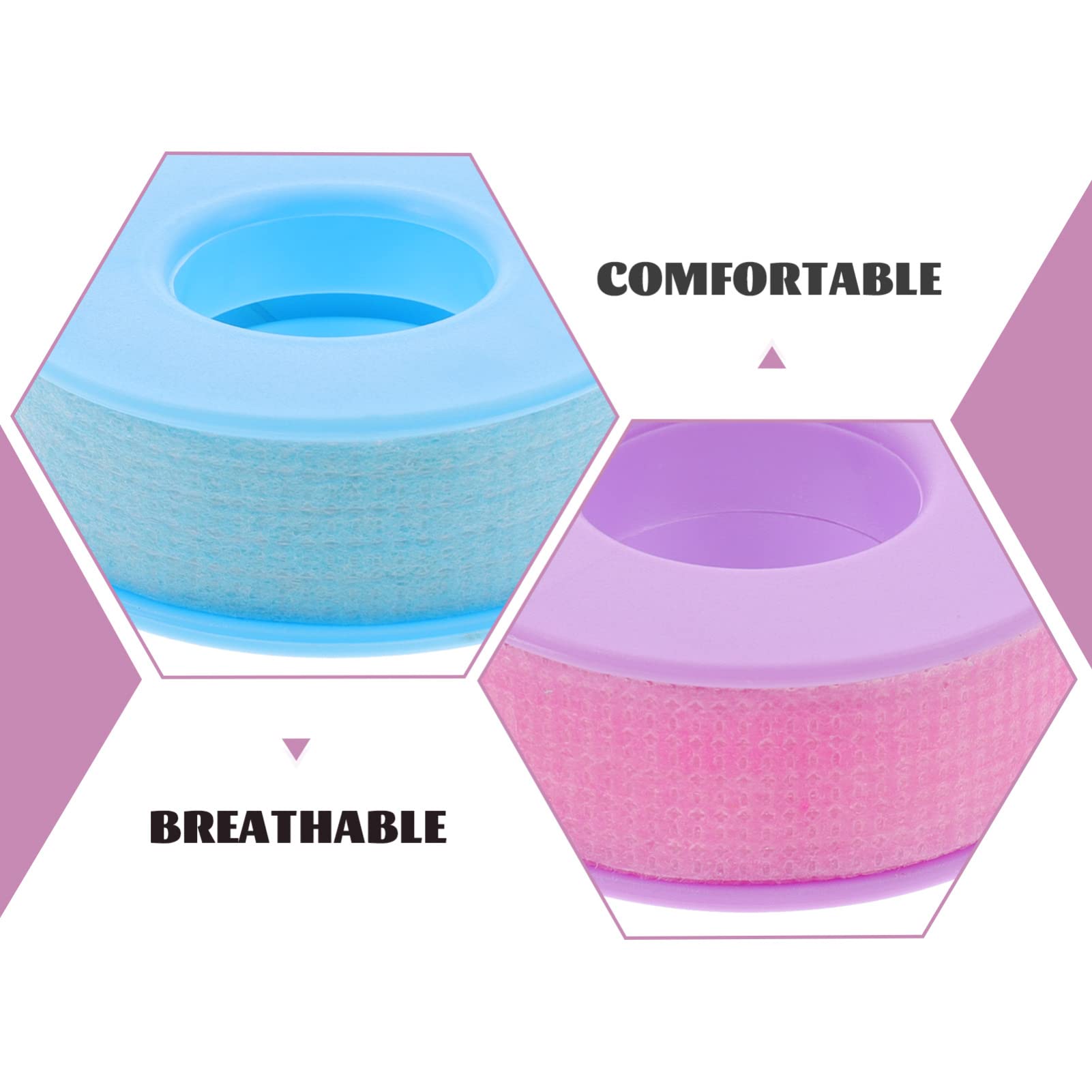 FRCOLOR Eyelash Tape - 3 Rolls Non-Woven Silicone Lash Tape, Breathable & Reusable Eyelash Extension Tool for Professional & DIY Use - Perfect for Salon, Home, and Party Makeup Applications