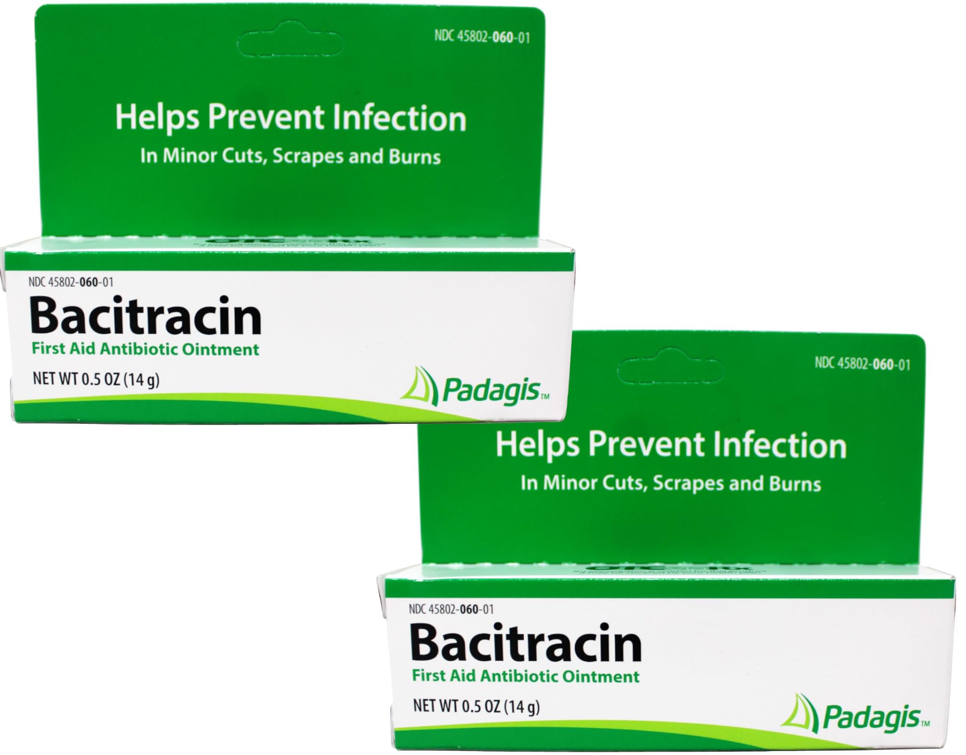 First Aid Antibiotic Ointment 0.5 oz (Pack of 2) - Wound Care for Cuts, Scrapes & Burns - Essential for Home, Travel & Emergency Kits