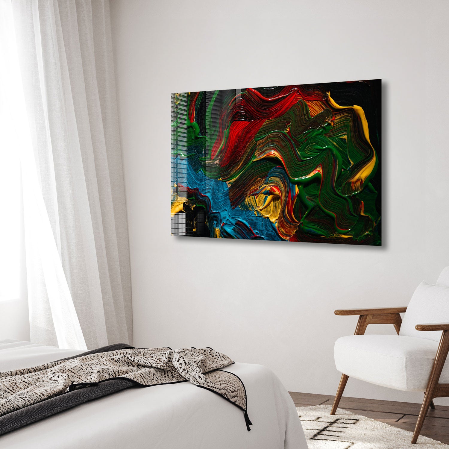 Vibrant Abstract Painting - Modern Wall Art for Living Room, Bedroom & Office Decor