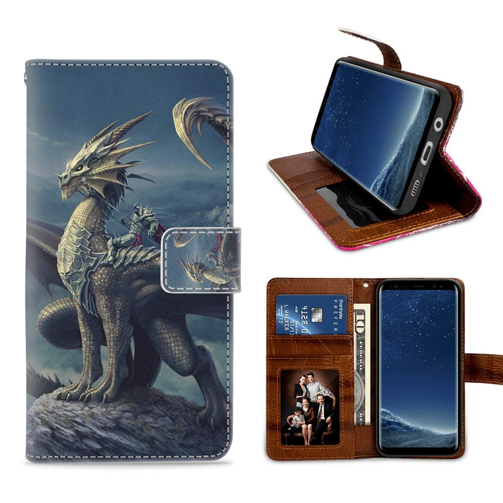 Samsung Galaxy S8 Wallet Case - Premium Leather Flip Cover with Card Slot & TPU Protection | Slim Protective Phone Case for Everyday Use, Travel & Business