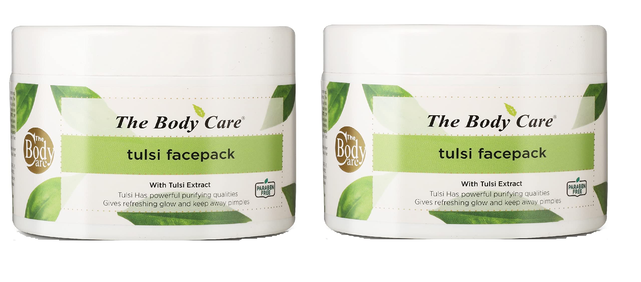 Tulsi Face Mask for Glowing Skin - 100g (Pack of 2) | Natural Purifying Face Pack with Holy Basil | Deep Cleansing & Brightening for Acne-Prone & Oily Skin | Spa Day & Self-Care Essential
