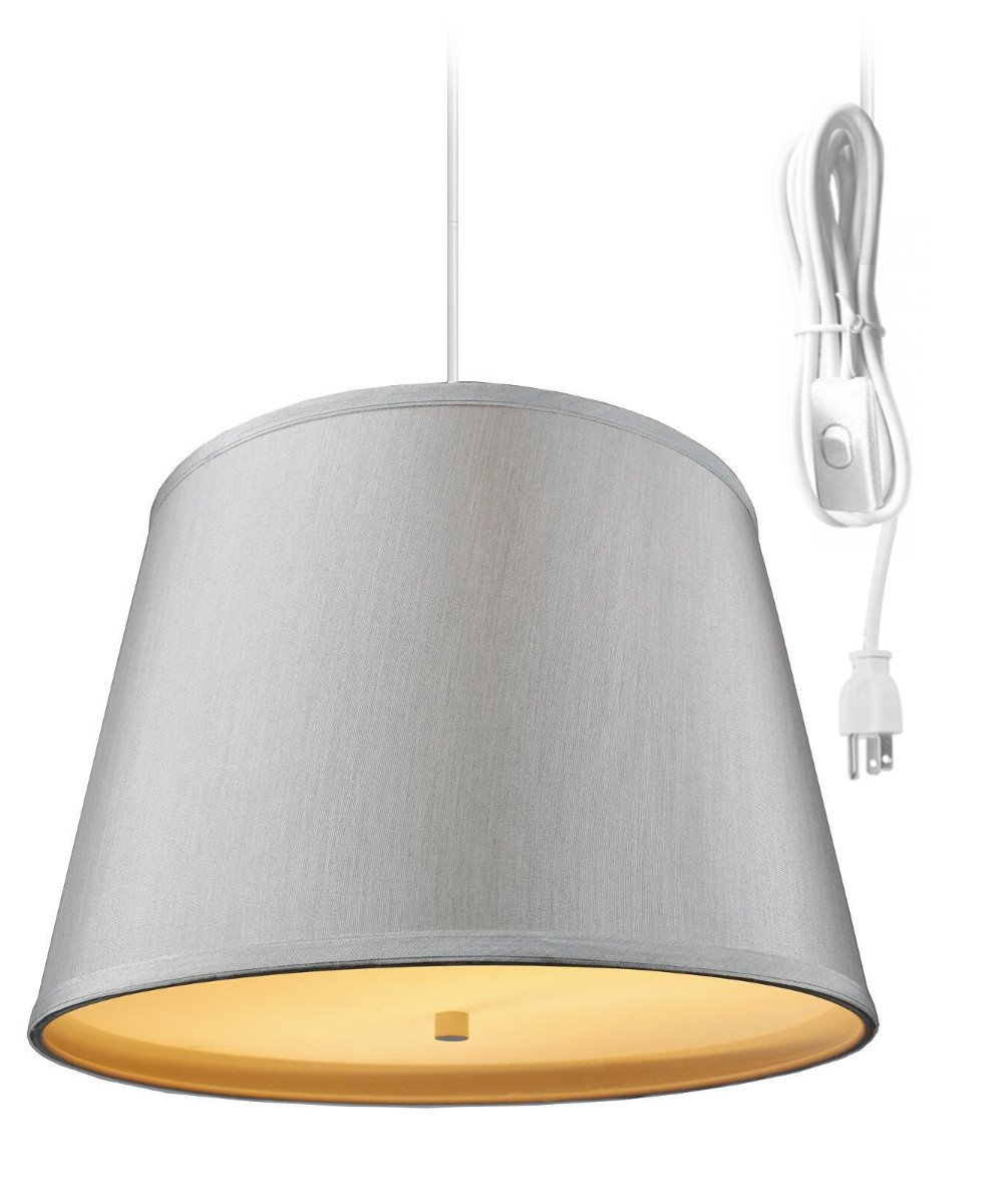 HomeConcept 2-Light Plug-in Swag Pendant Light Fixture - 16